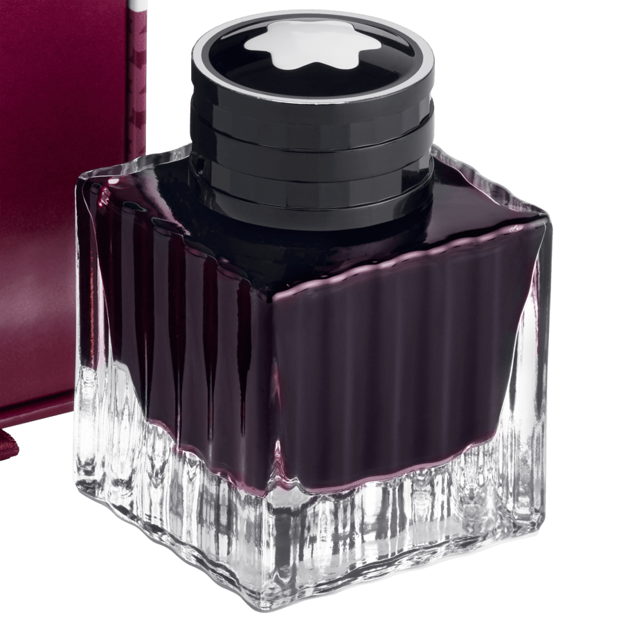 Flacon d’encre 50 ml, Le Petit Prince et la planète, couleur bordeaux