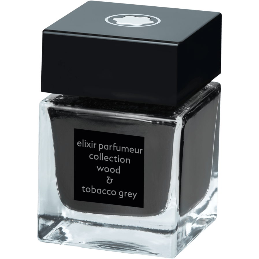 Flacon d'encre Elixir Parfumeur, Wood & Tobacco Grey, parfum bois et tabac, gris, 50 ml