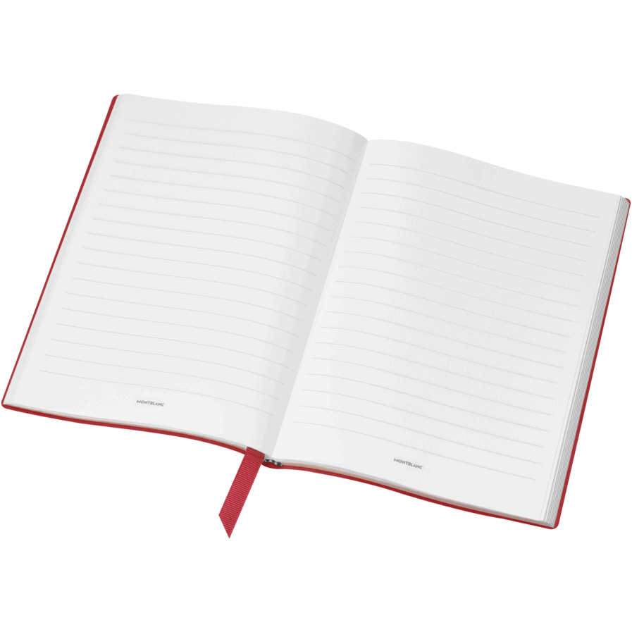 Carnet #146 Montblanc Fine Stationery, Red, avec lignes