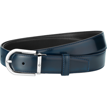 Ceinture à boucle ardillon fer à cheval palladiée polie