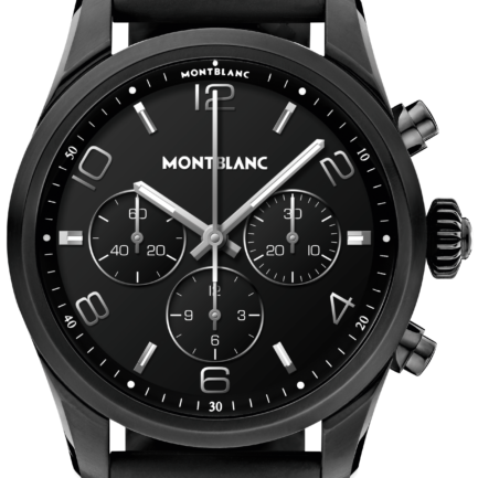 Smartwatch Montblanc Summit 2+ - noir et bracelet en caoutchouc