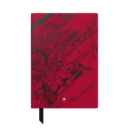 Carnet #146 petit format, Great Characters Enzo Ferrari, rouge, ligné
