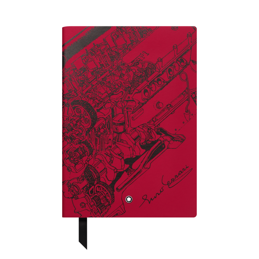 Carnet #146 petit format, Great Characters Enzo Ferrari, rouge, ligné