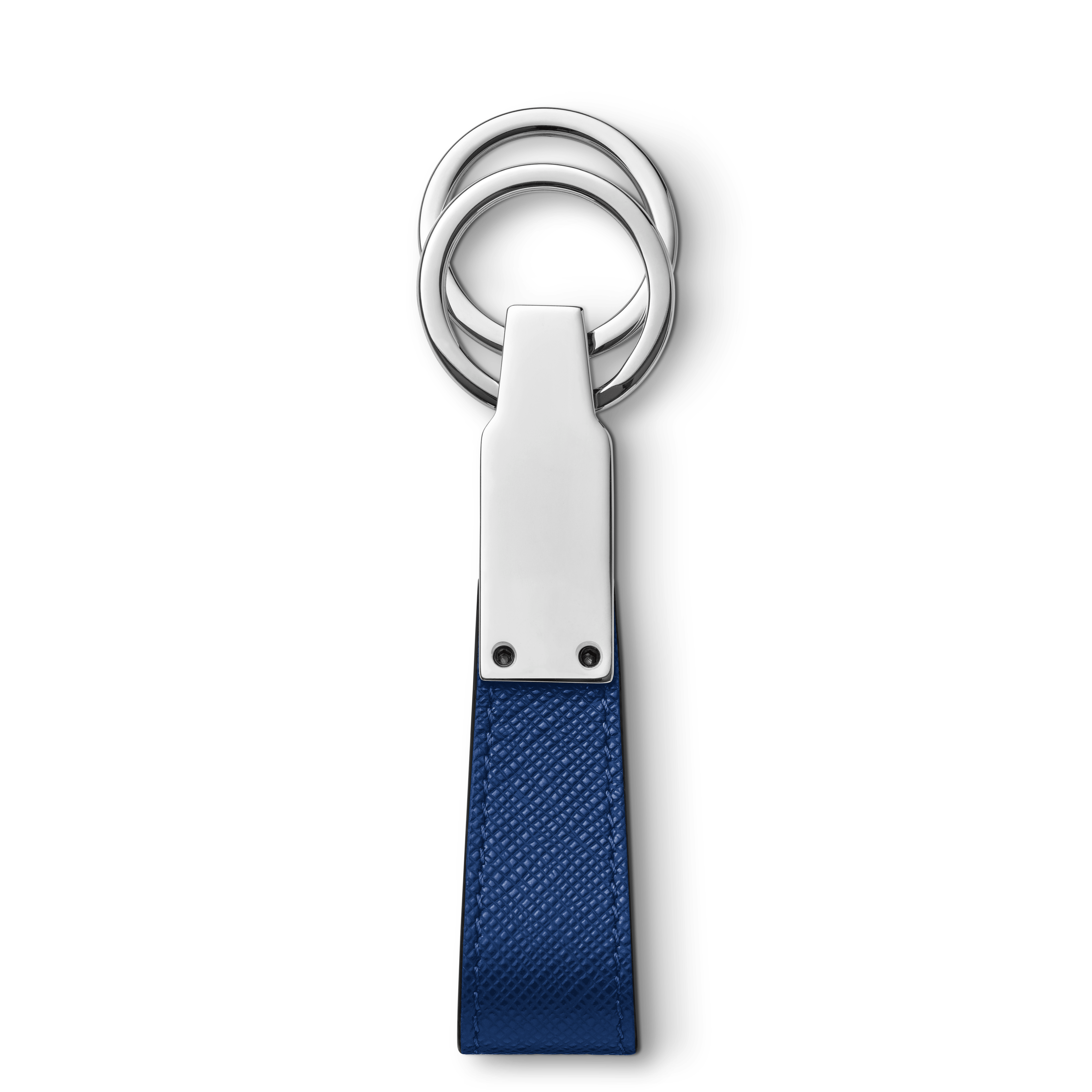 Porte-Clés Sartorial boucle cuir bleu