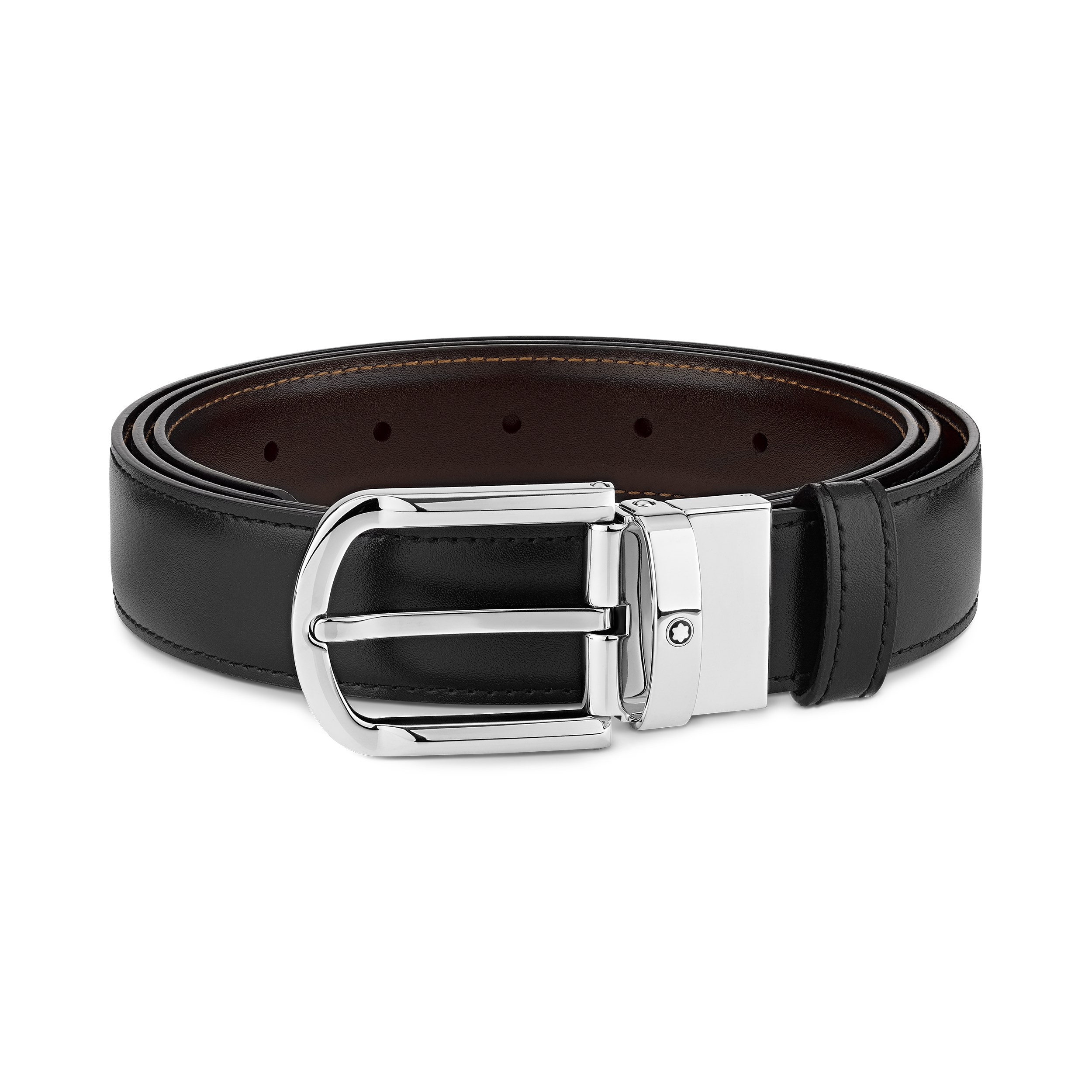 Ceinture affaires réversible noire/marron