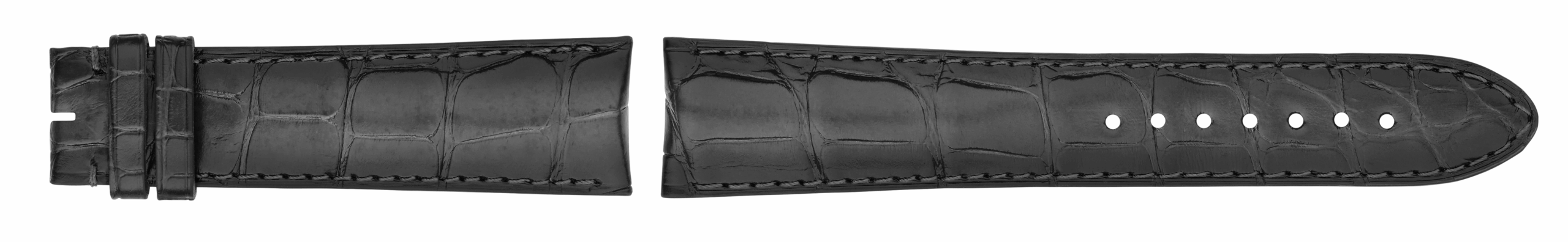 BRACELET DE MONTRE CUIR ALLIGATOR GRIS