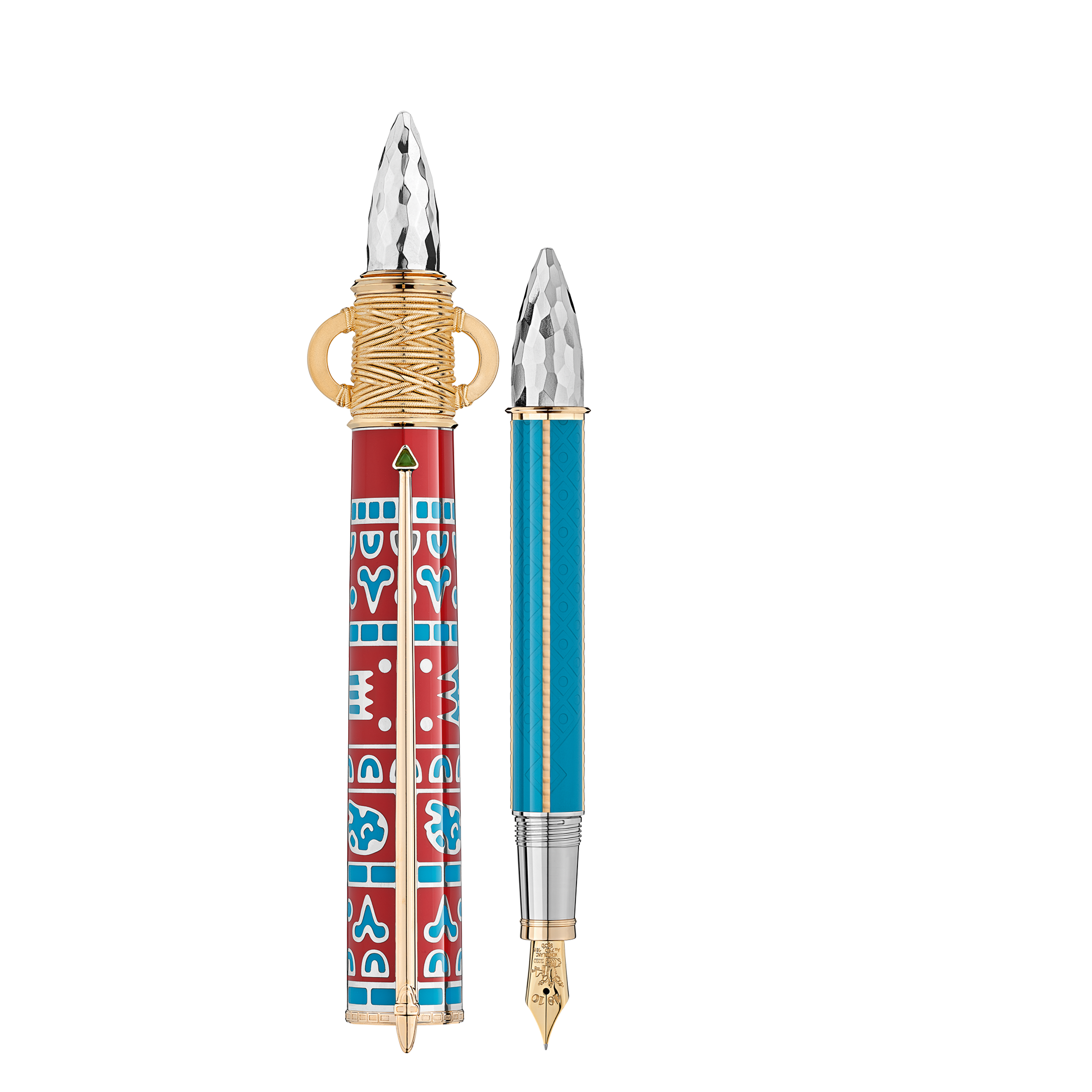 STYLO PLUME M OR 18K HOMMAGE A MOCTEZUMA 1ER PATRON OF ART EDITION LIMITEE 748/888