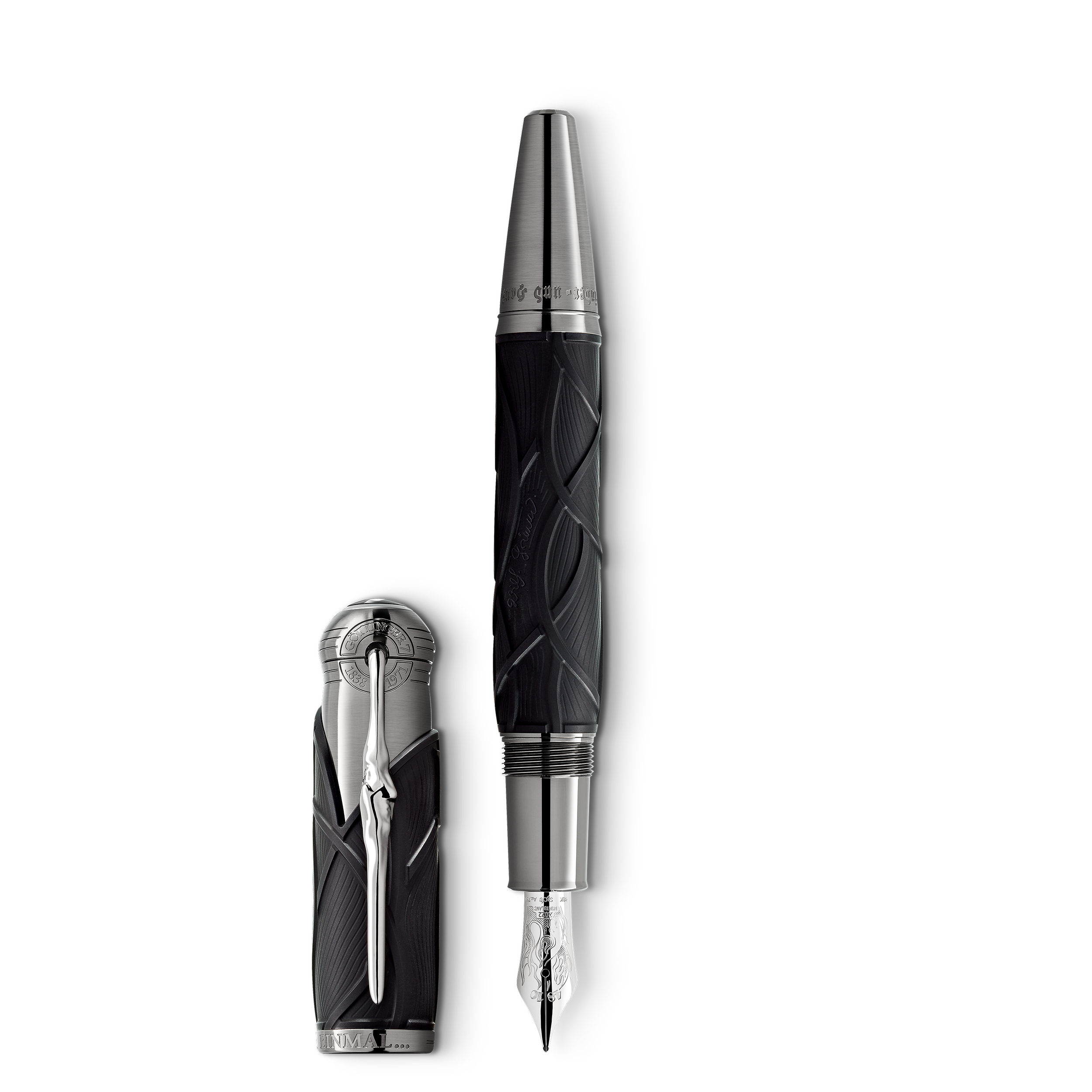 STYLO PLUME M EDITION SPECIALE ECRIVAIN LES FRERES GRIMM PLUME OR JAUNE 18K