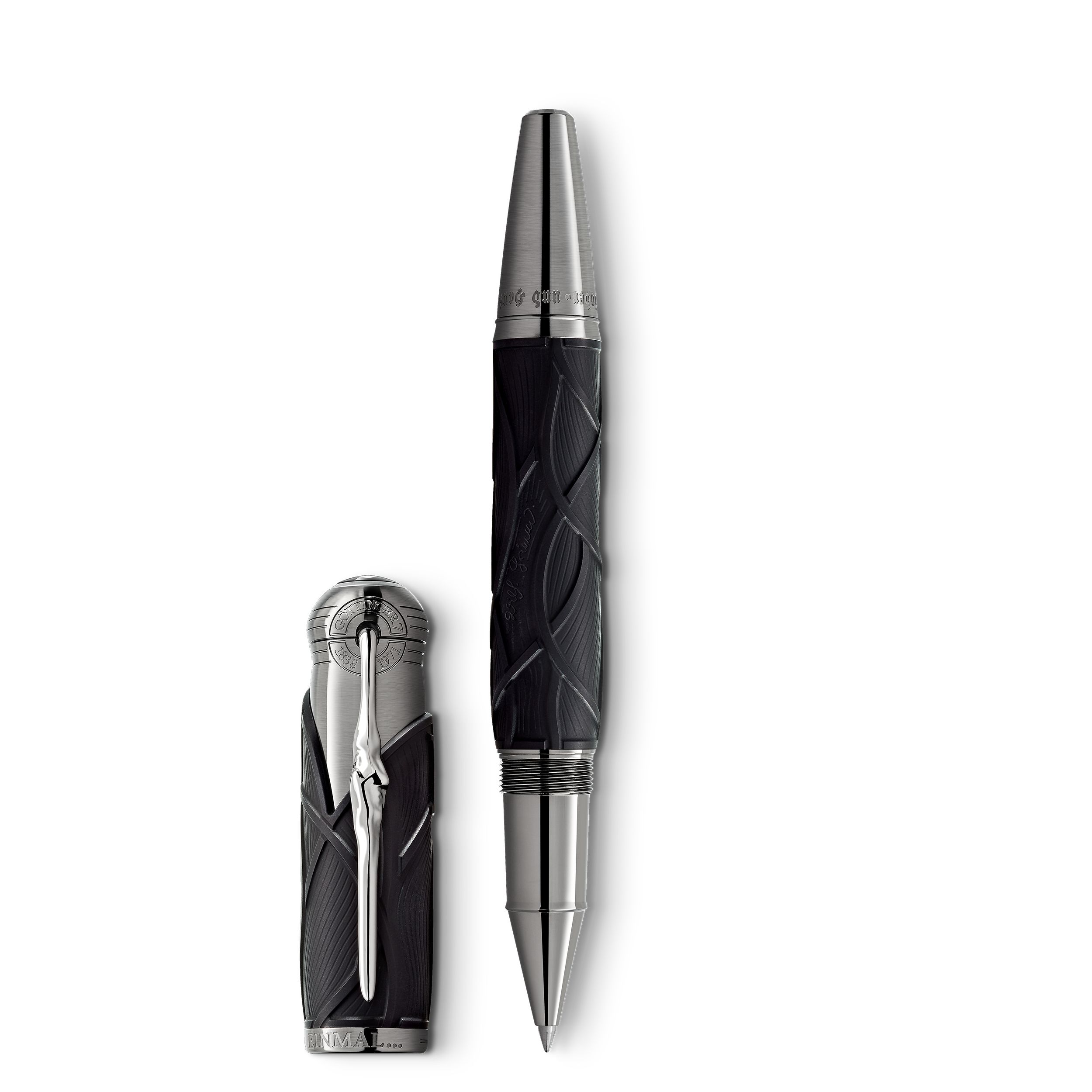 ROLLERBALL EDITION SPECIALE ECRIVAIN LES FRERES GRIMM RESINE PRECIEUSE NOIR