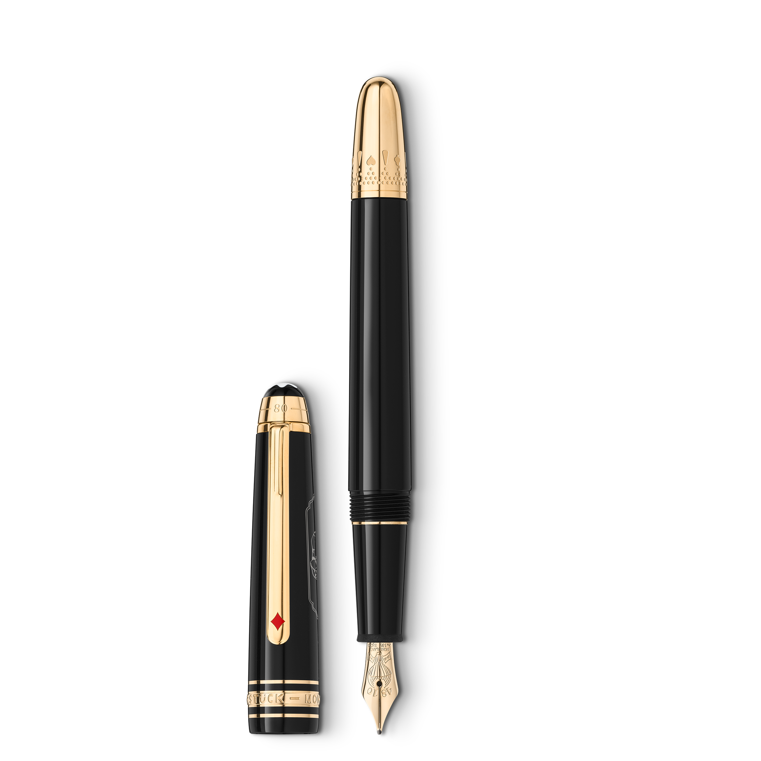 STYLO PLUME F OR 14K MEISTERSTUCK LEGRAND EDITION SPECIALE TOUR DU MONDE EN 80 JOURS