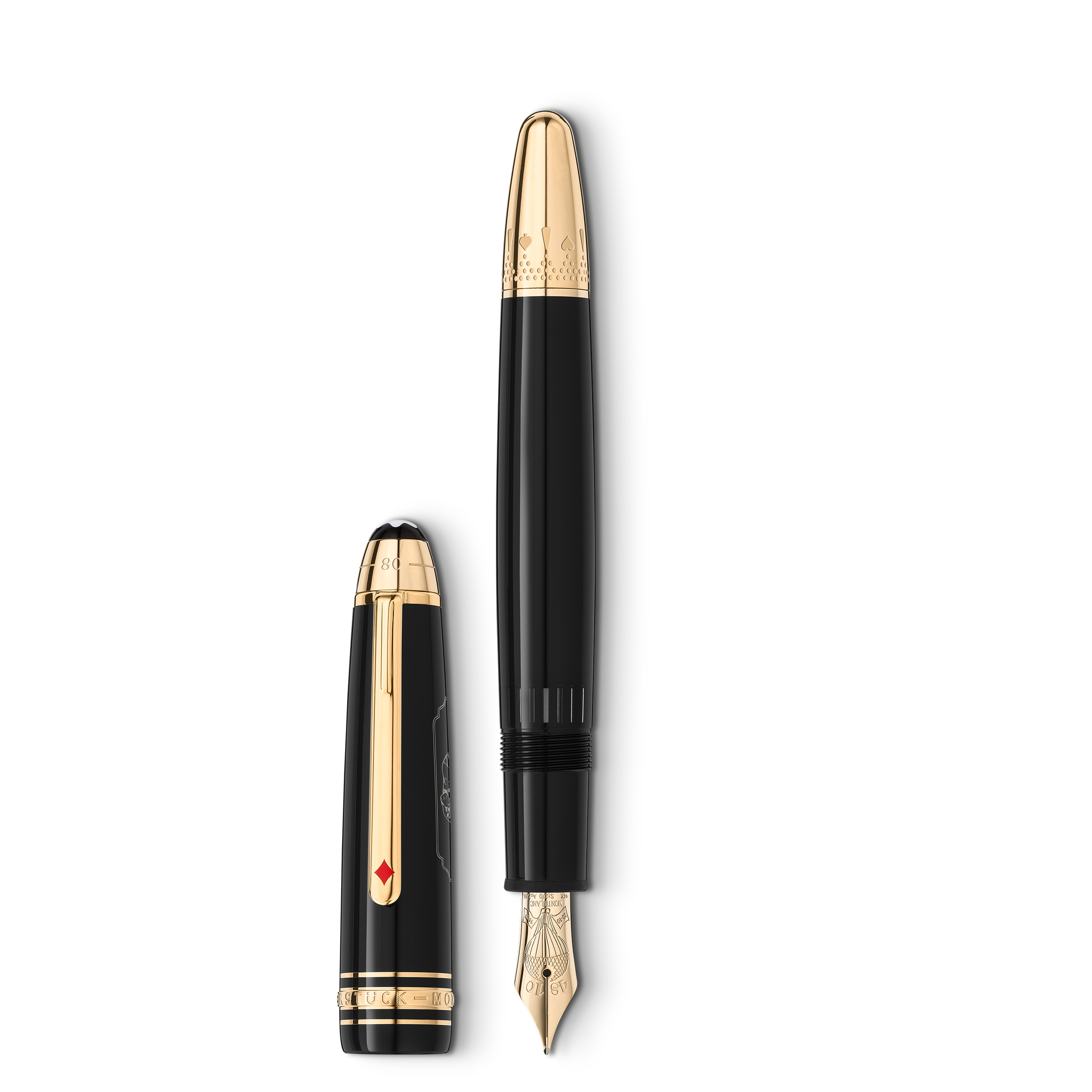 STYLO PLUME M OR 14K MEISTERSTUCK LEGRAND EDITION SPECIALE TOUR DU MONDE EN 80 JOURS