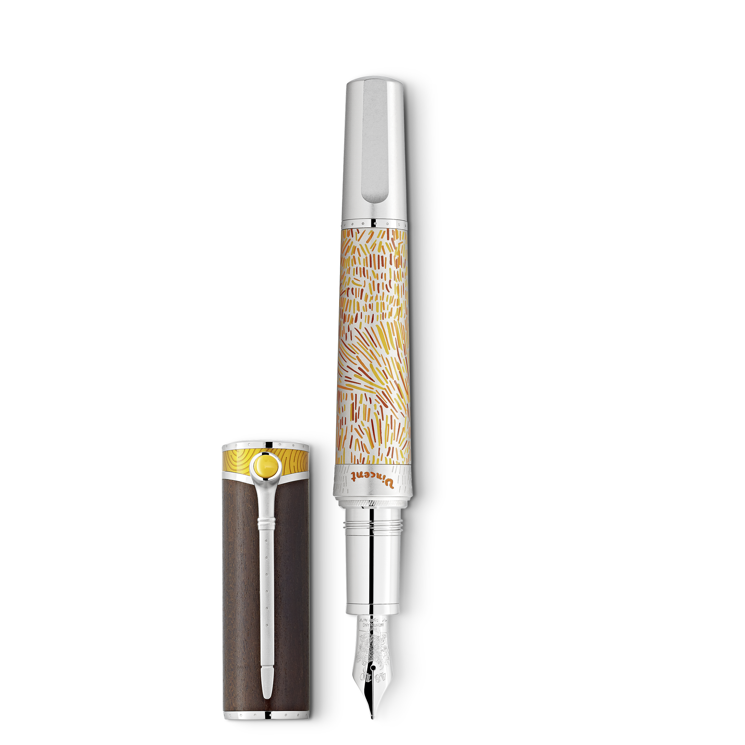 STYLO PLUME F OR 18K EDITION LIMITEE 1705/4810 MASTERS OF ART HOMMAGE A VINCENT VAN GOGH