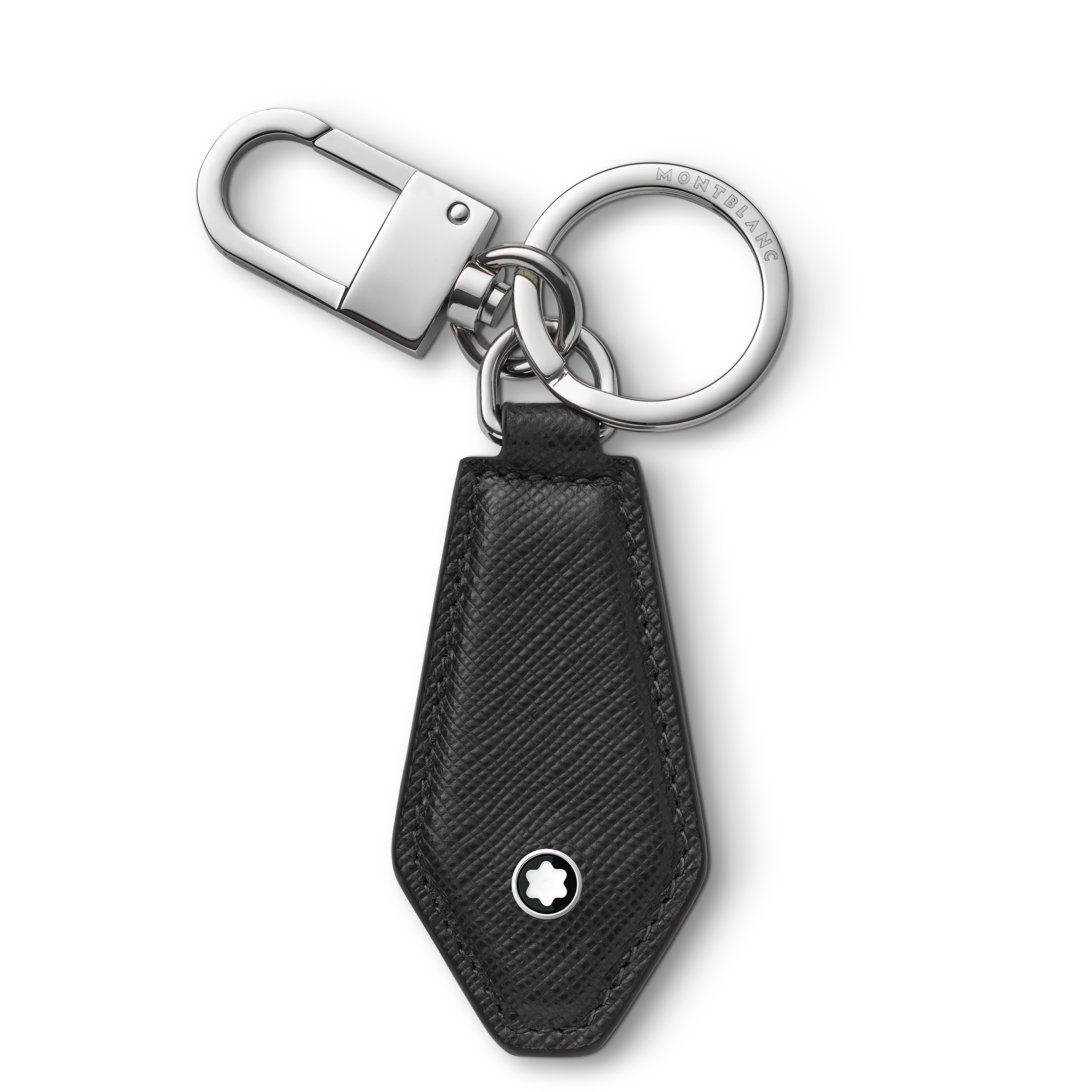 PORTE CLES SARTORIAL DIAMANT CUIR NOIR