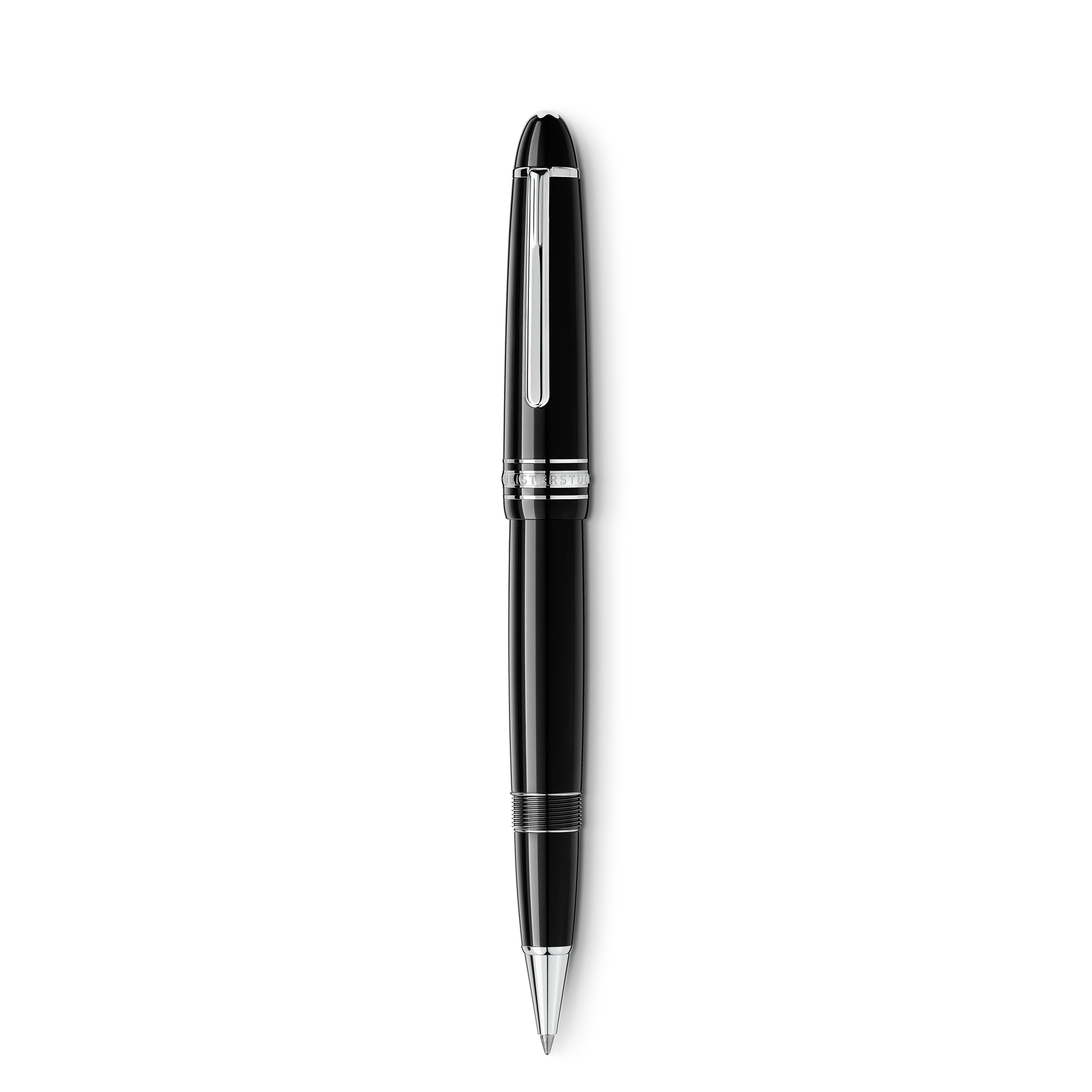ROLLERBALL 162 MEISTERSTUCK RESINE NOIRE FINITION PLATINE