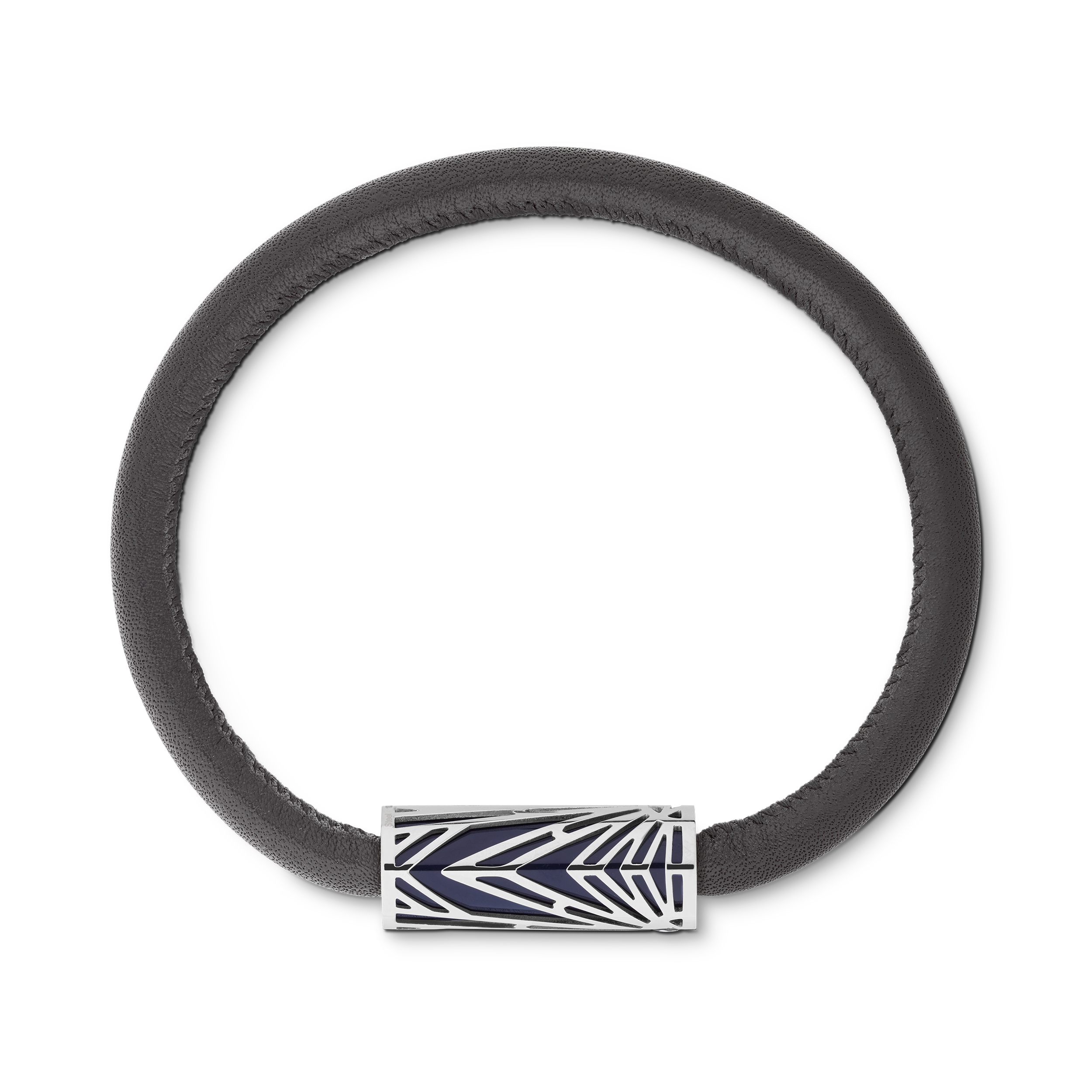 BRACELET MEISTERSTUCK ORIGIN ACIER ET LAQUE BLEU T63