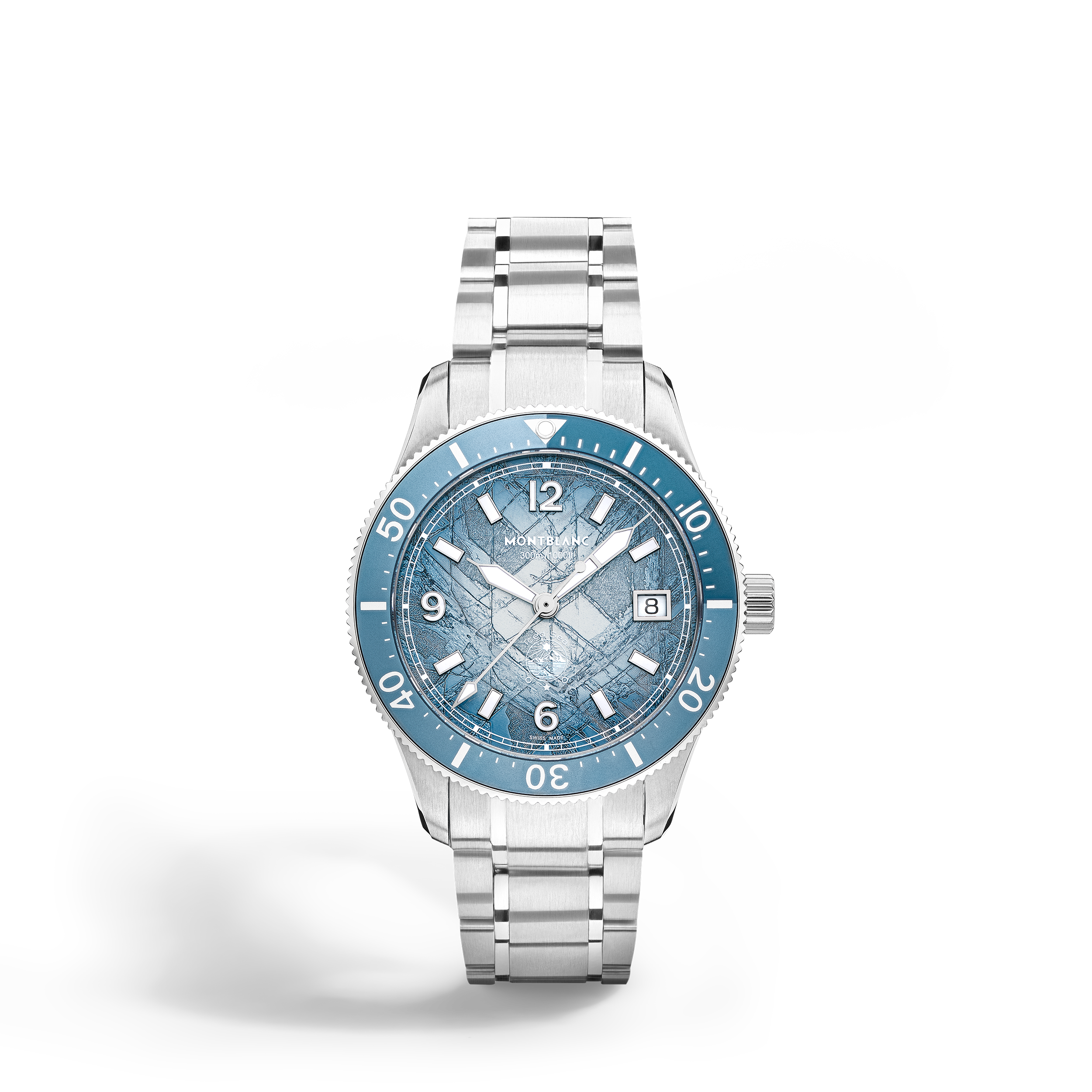 Iced Sea Automatic Date 0 Oxygen cadran bleu sfumato 38mm