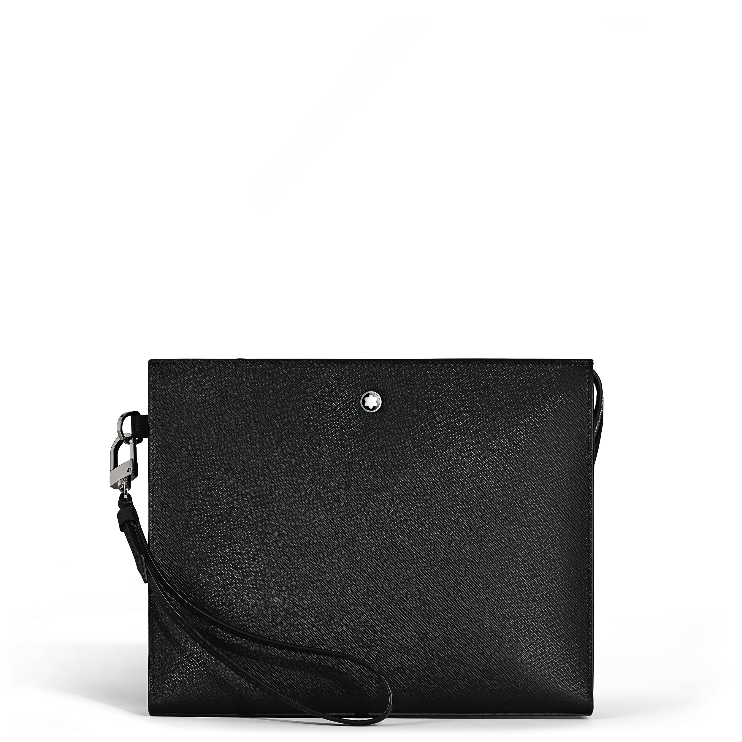 POCHETTE SARTORIAL CUIR NOIR