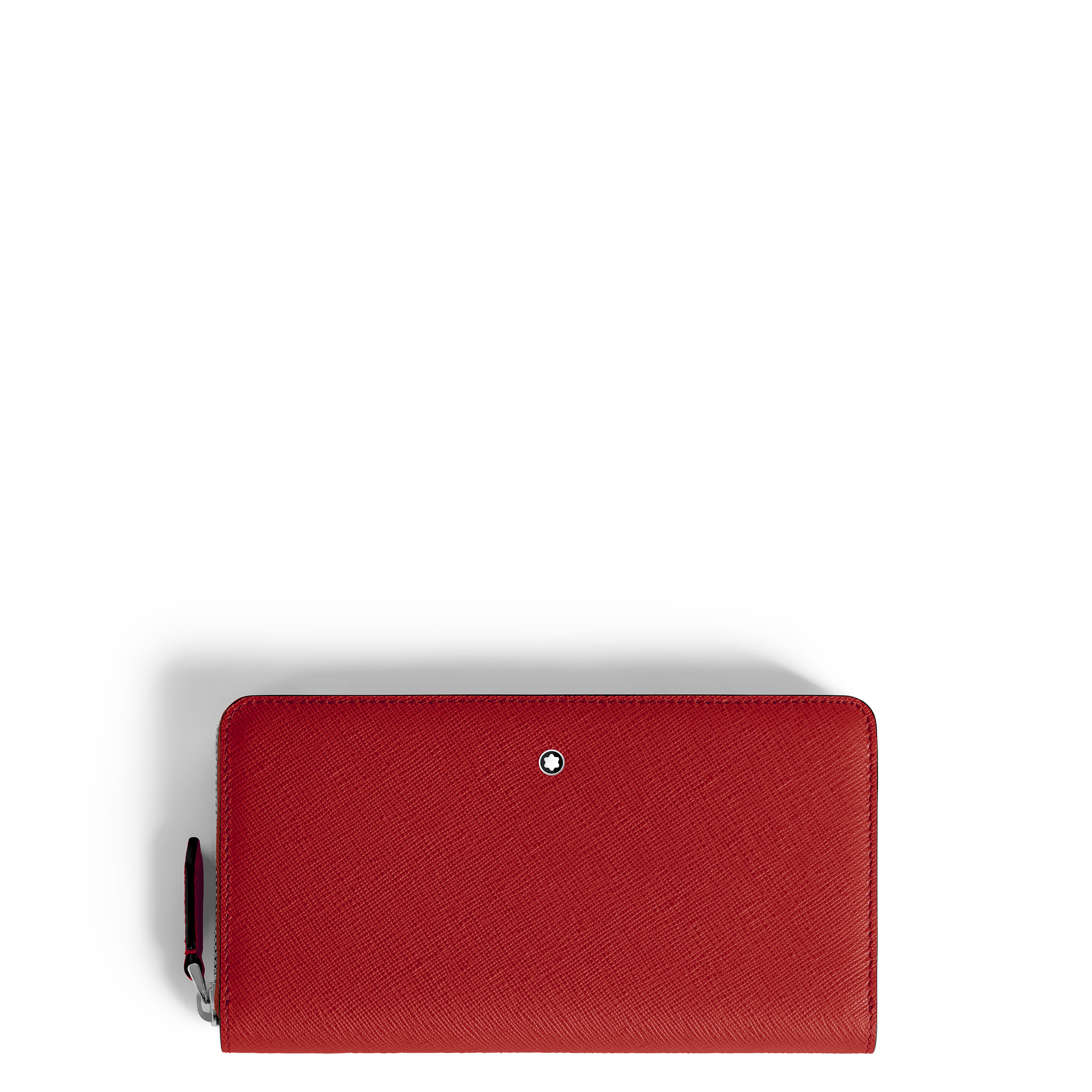 PORTEFEUILLE 12CC AVEC ZIP CIRCULAIRE ROUGE ET ROSE