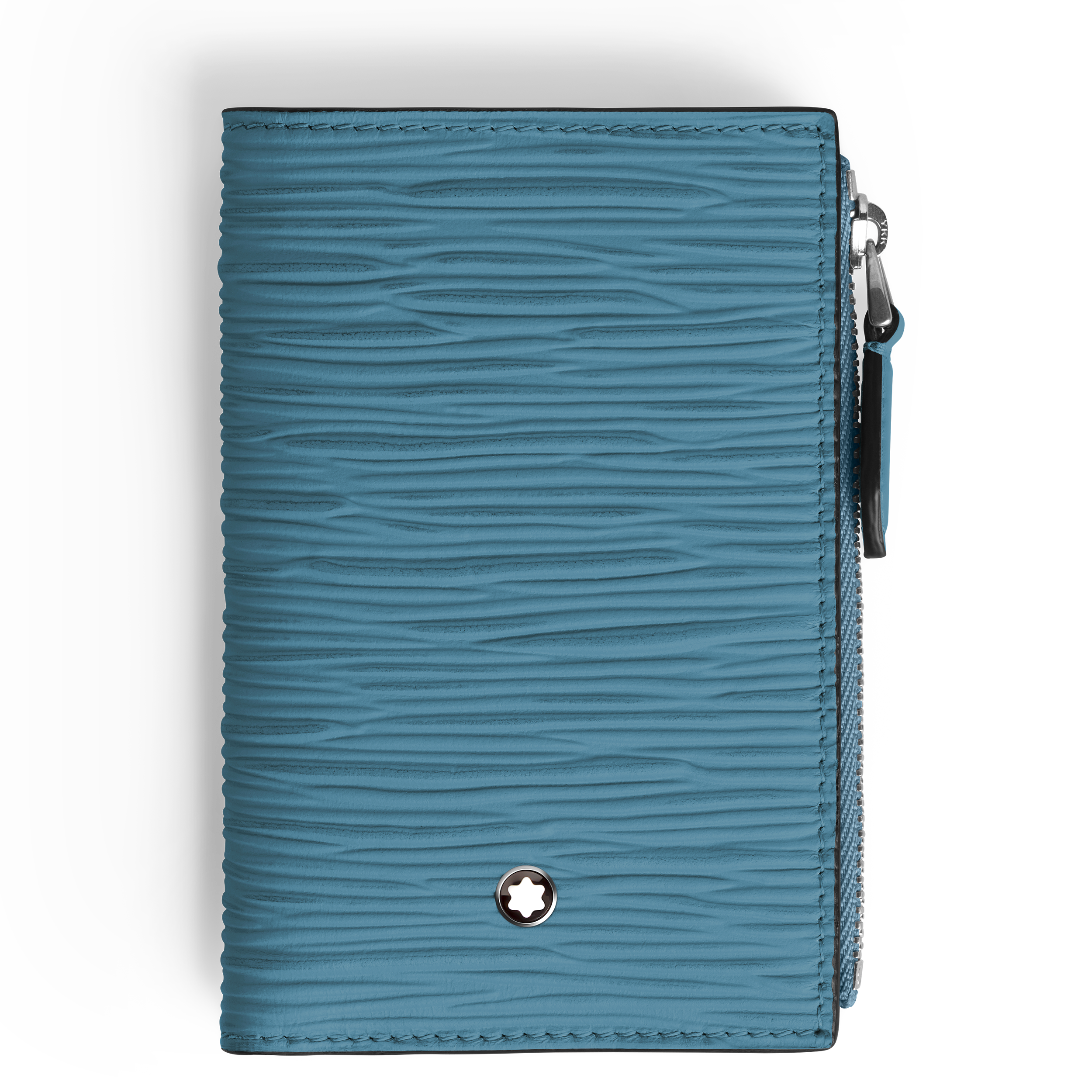 Mini portefeuille 6cc 4810 vertical smoky blue