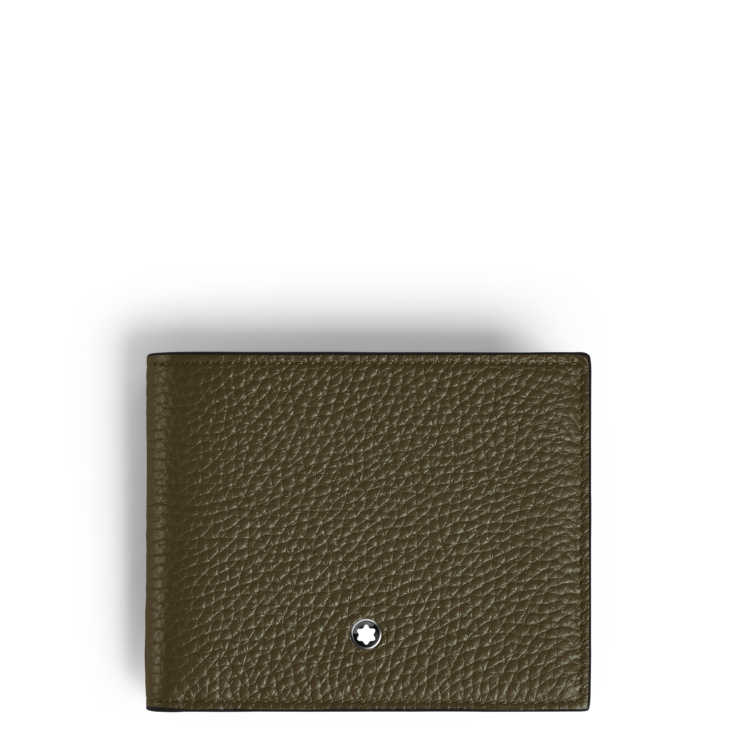 Portefeuille 6cc cuir soft grain khaki