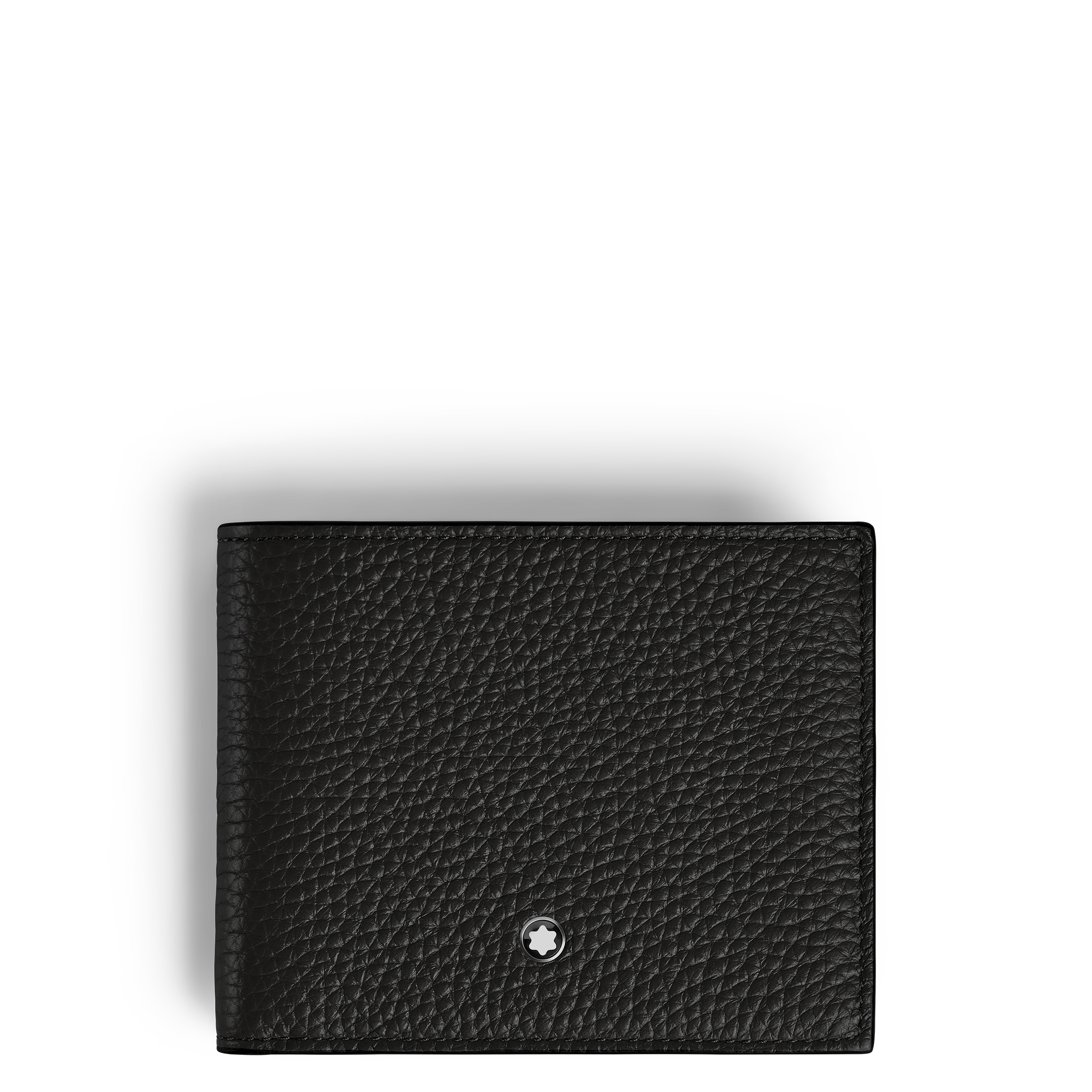 PORTEFEUILLE SOFT GRAIN CUIR NOIR 6CC
