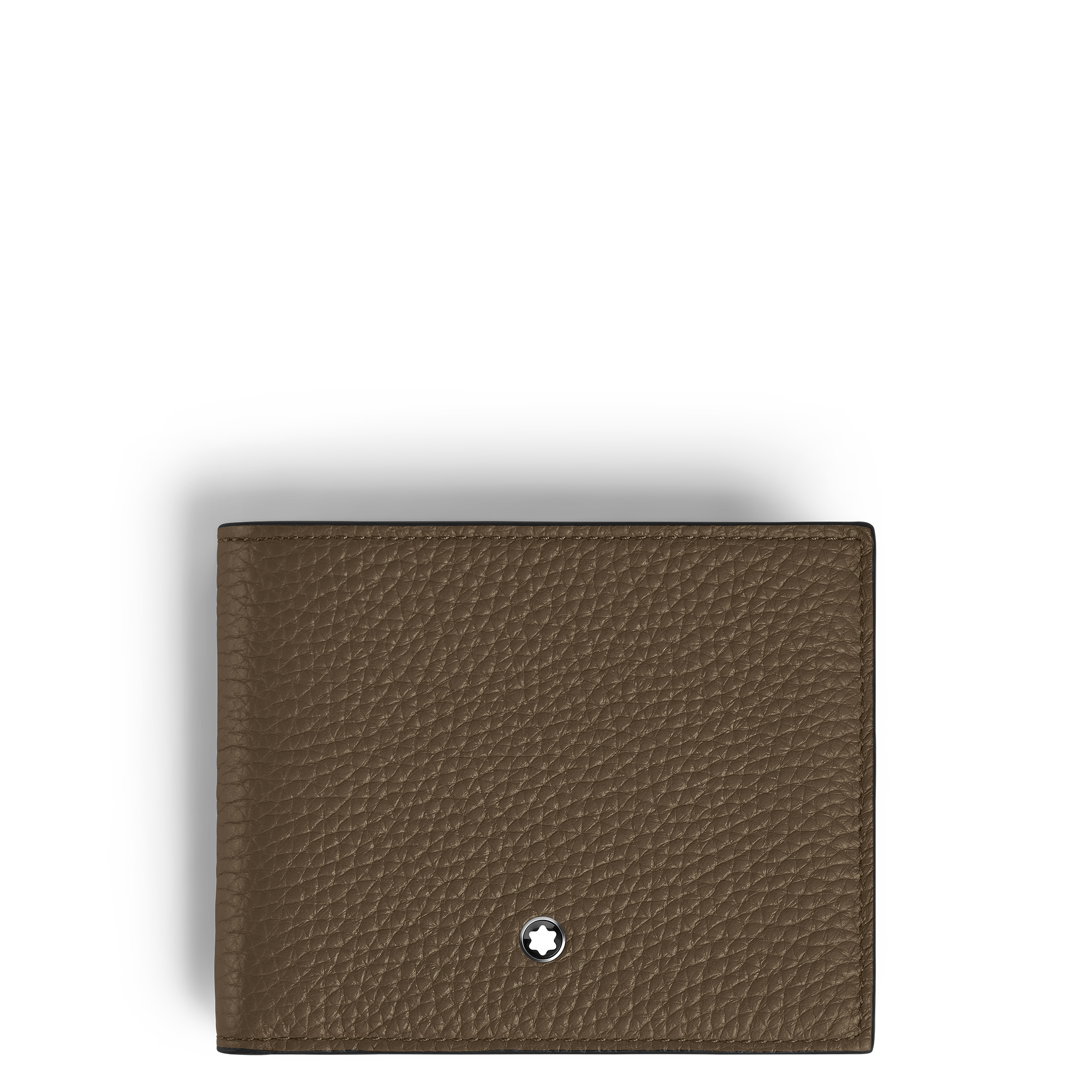 PORTEFEUILLE CUIR GRAIN COULEUR NOISETTE 6CC