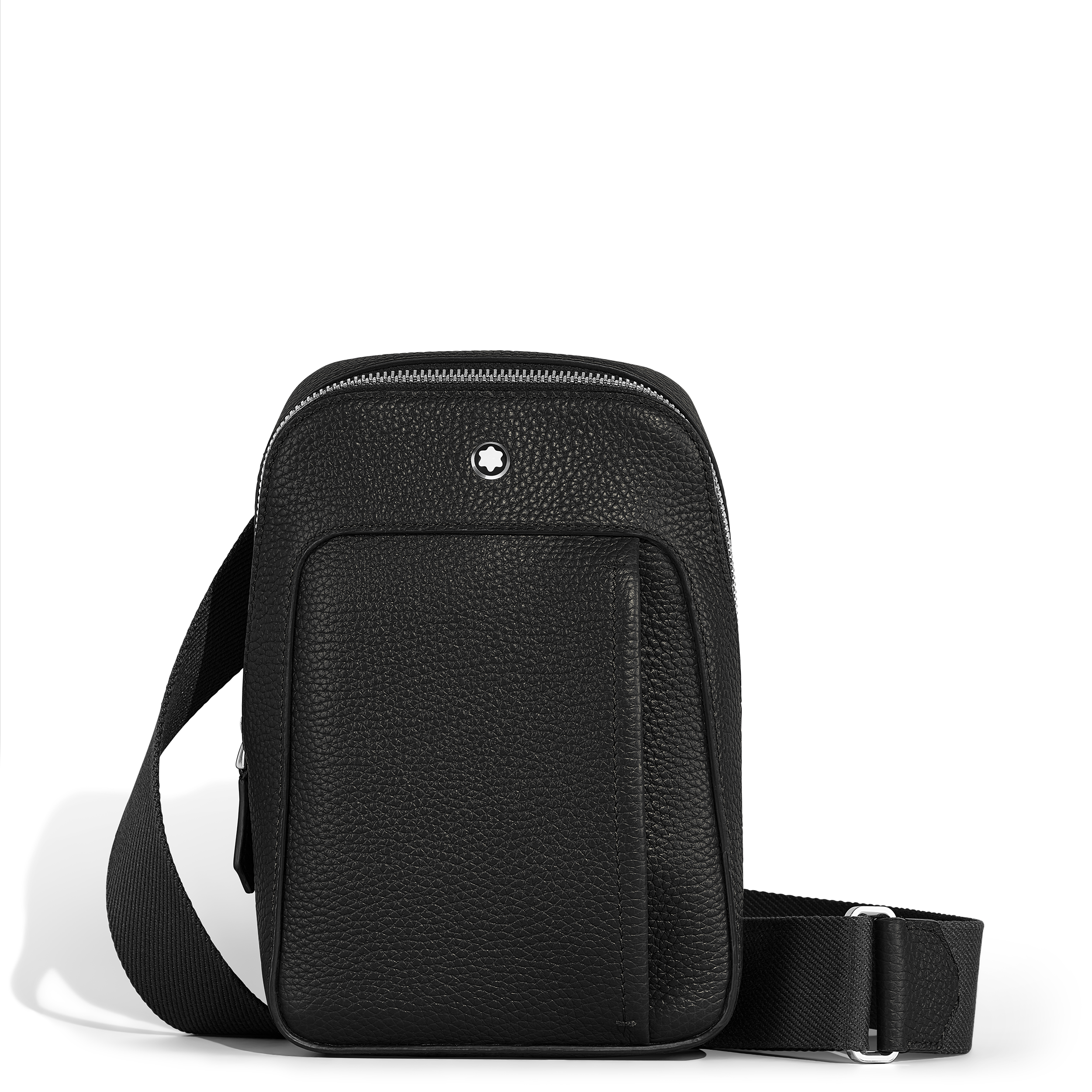 SACOCHE CUIR GRAIN COULEUR NOIR