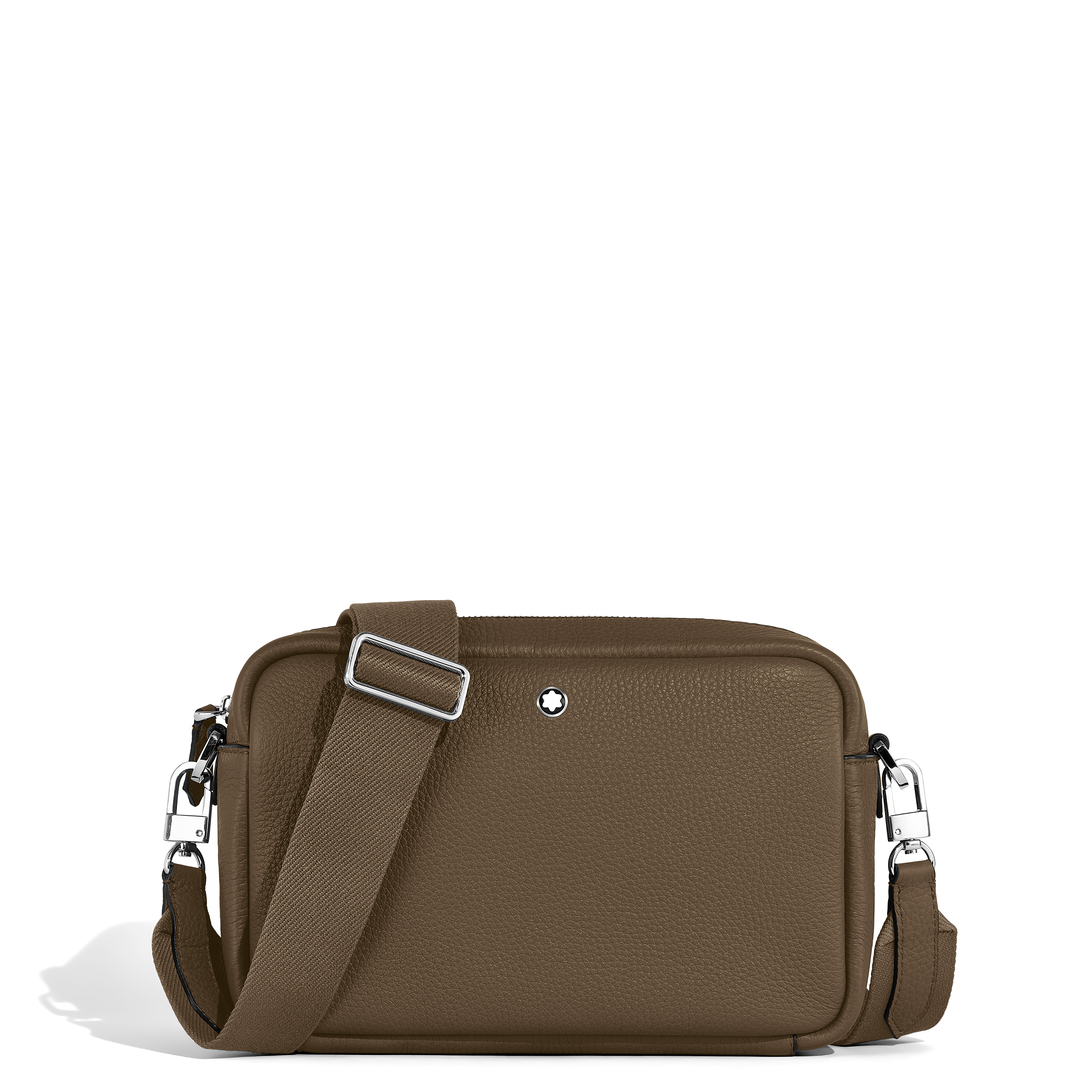 SACOCHE CUIR GRAIN COULEUR NOISETTE
