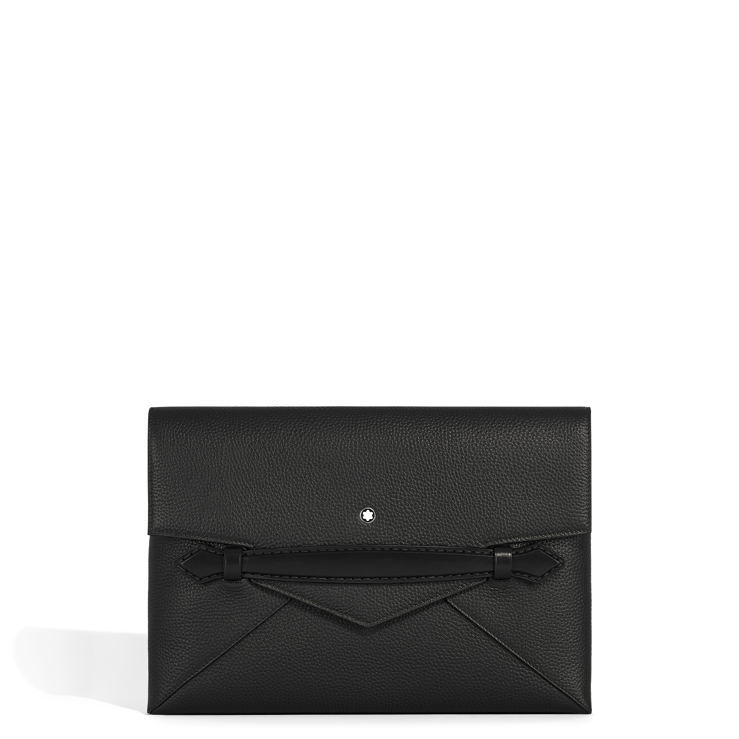 POCHETTE CUIR GRAIN COULEUR NOIR