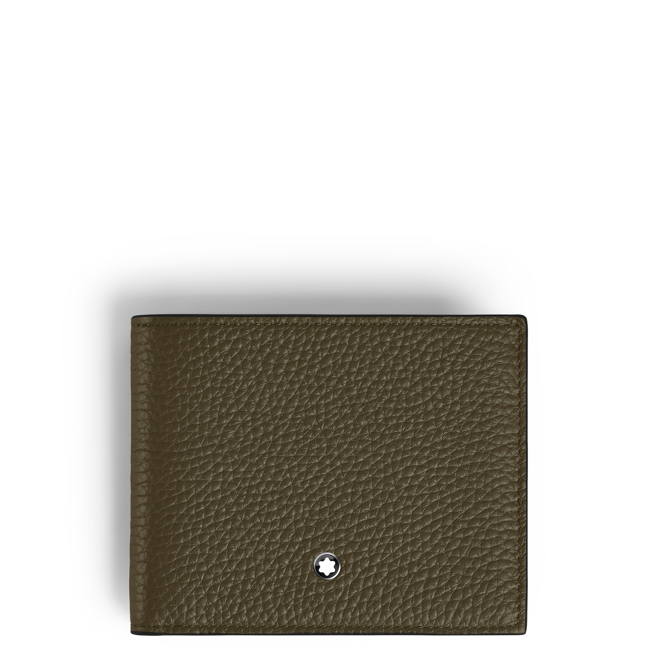 PORTEFEUILLE 4CC CUIR GRAIN AVEC PORTE-MONNAIE CUIR KHAKI