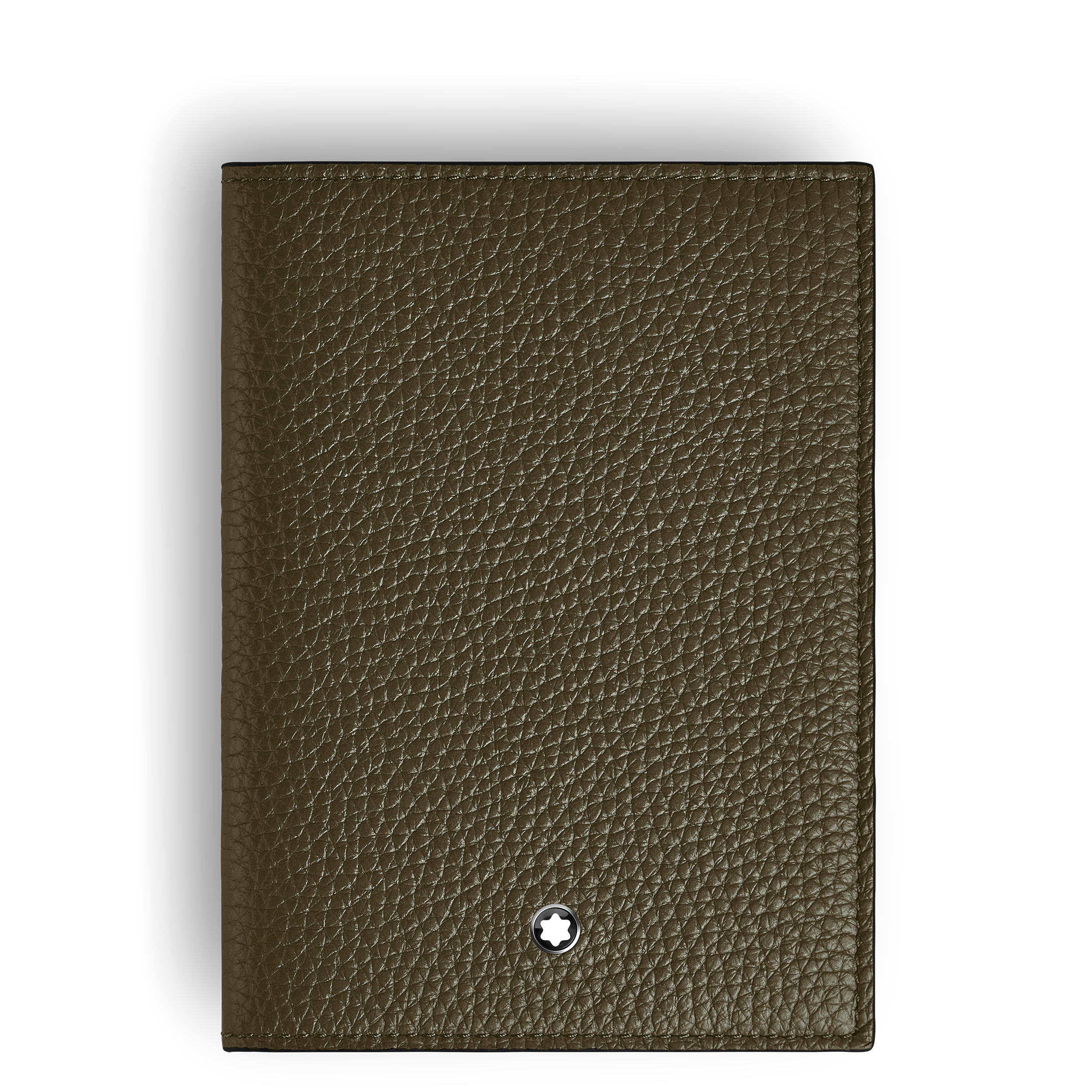 PORTE- PASSPORT CUIR GRAIN KHAKI