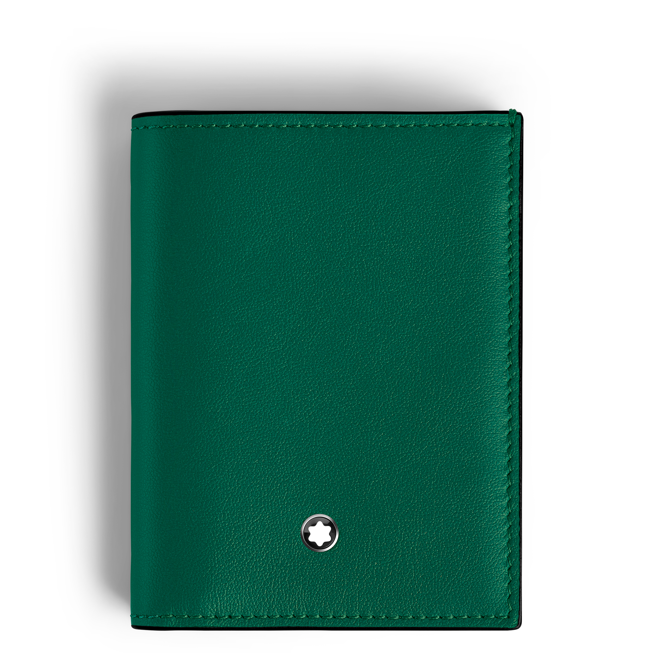 MINI PORTEFEUILLE 4CC CUIR SOFT COULEUR MALACHITE