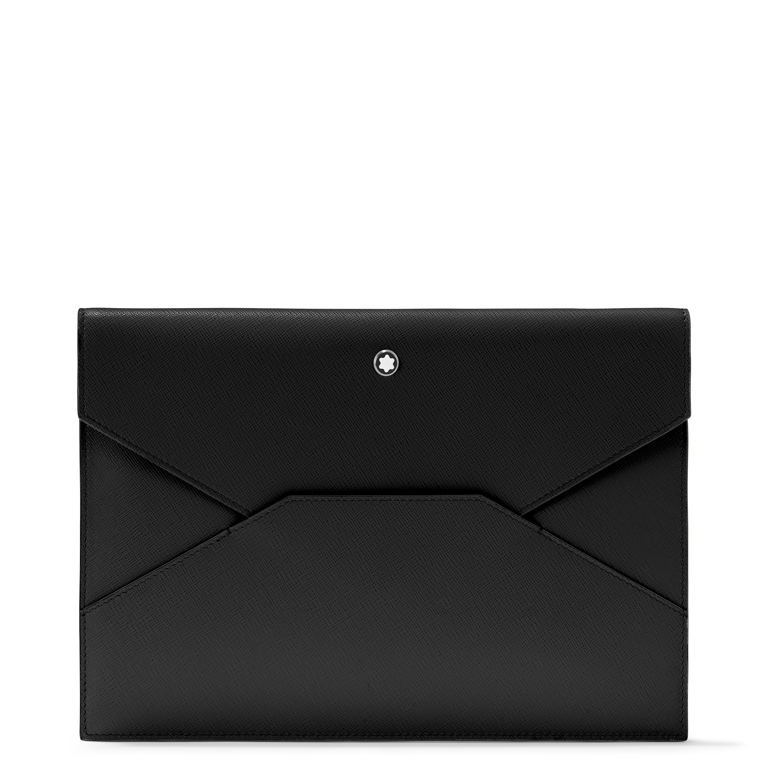 POCHETTE SARTORIAL CUIR NOIR