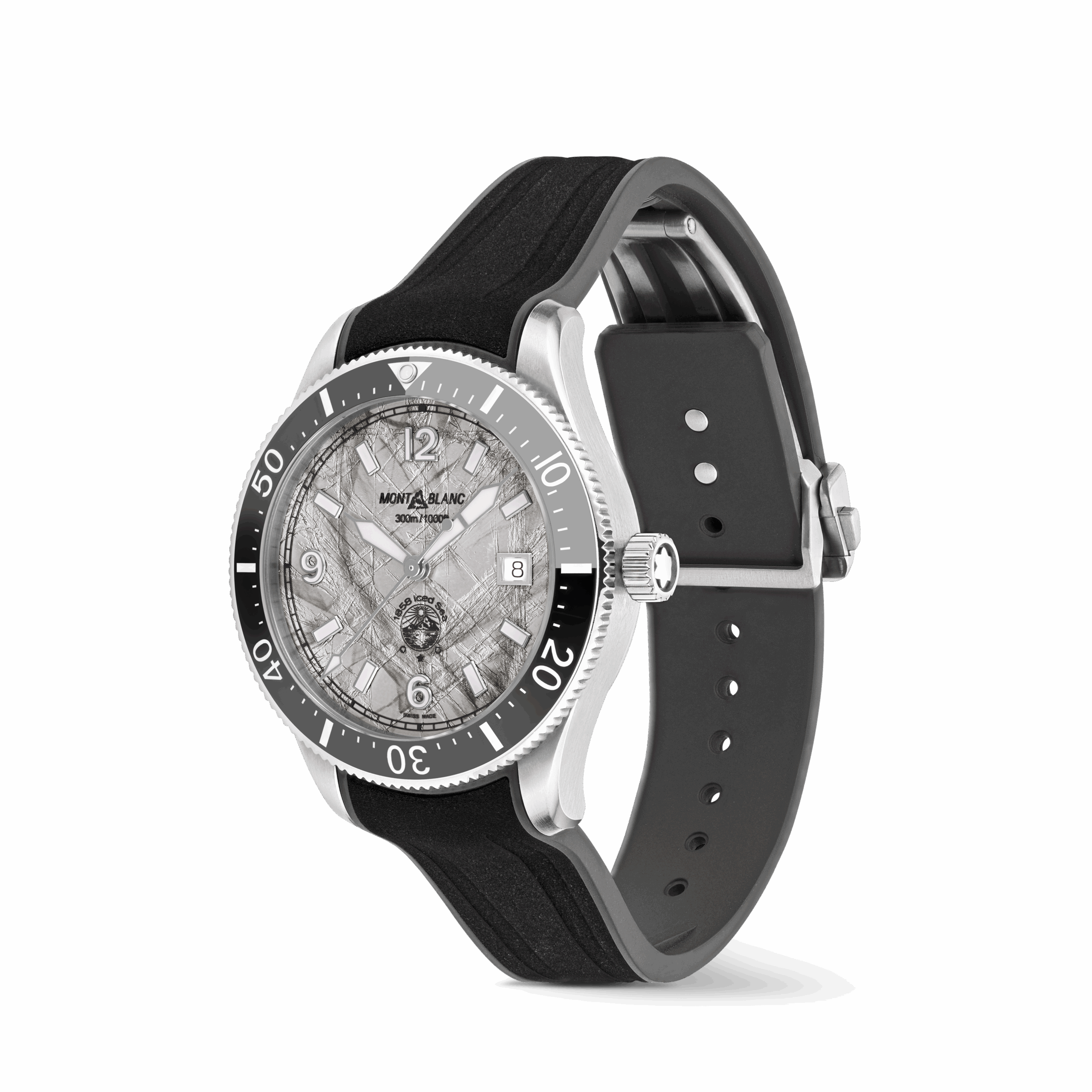 MONTRE ICE SEA AUTOMATIQUE BOITIER 41 MM CADRAN GRIS BRACELET RUBBER NOIR