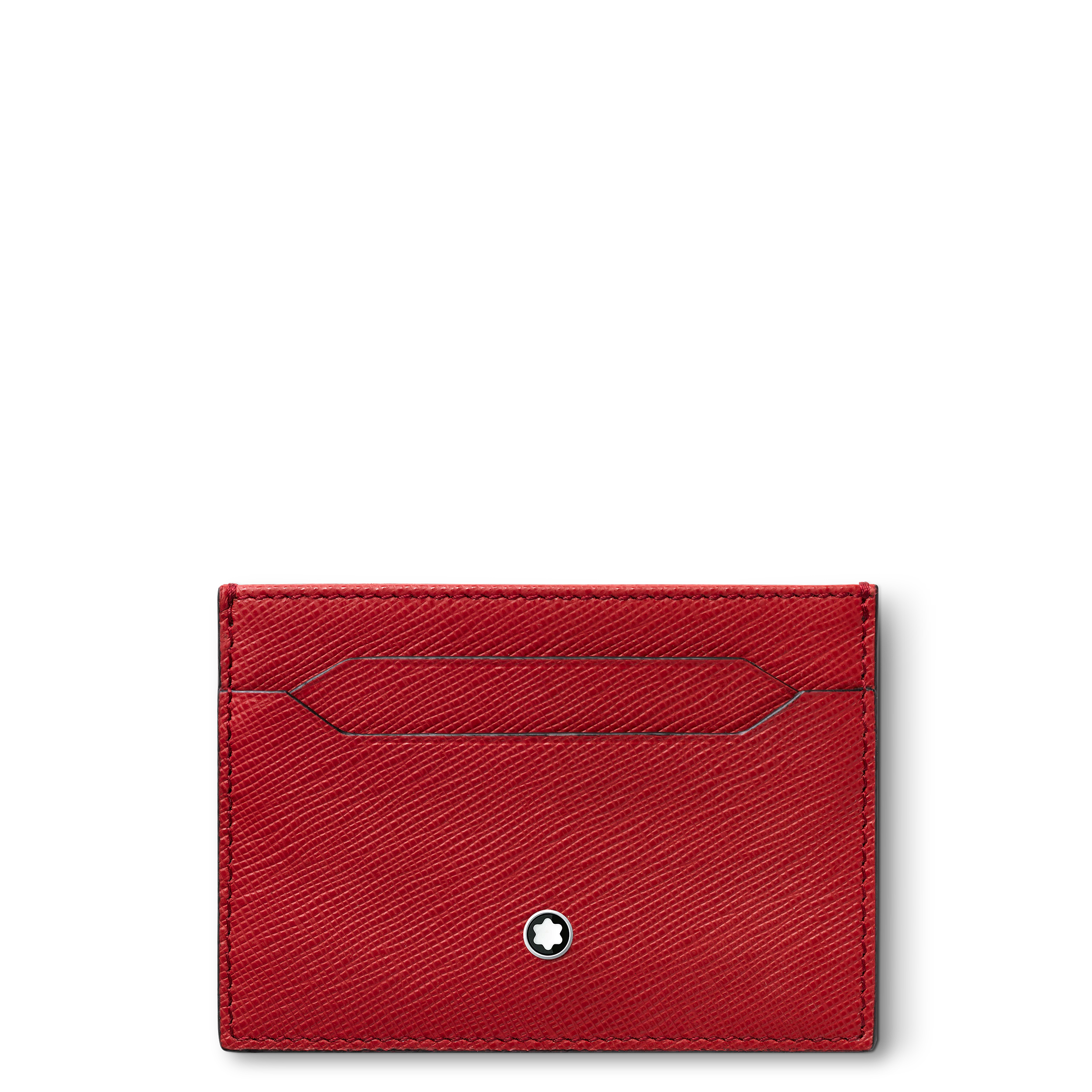 PORTE CARTES 5CC SARTORIAL CUIR ROUGE