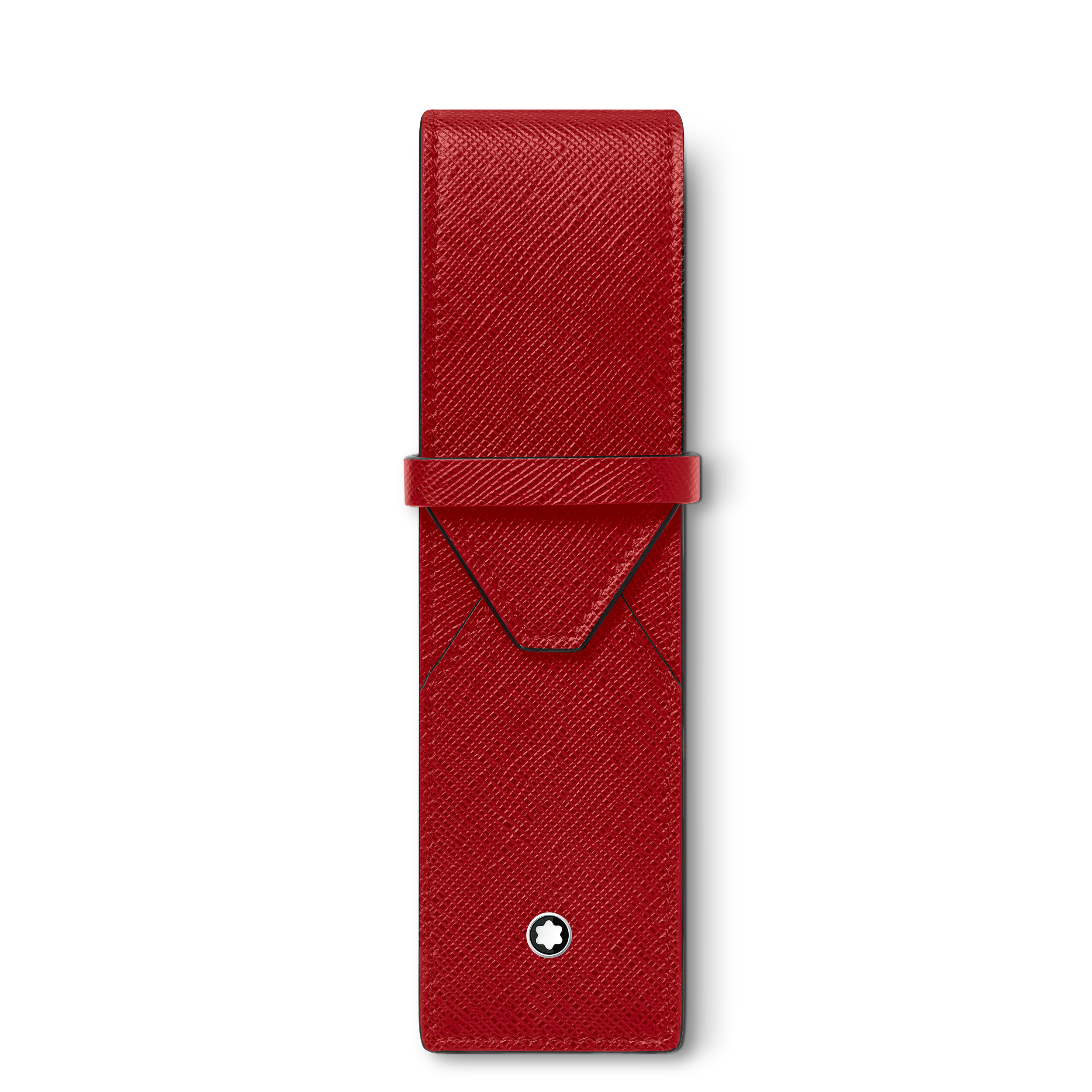 ETUI A STYLO SARTORIAL CUIR ROUGE