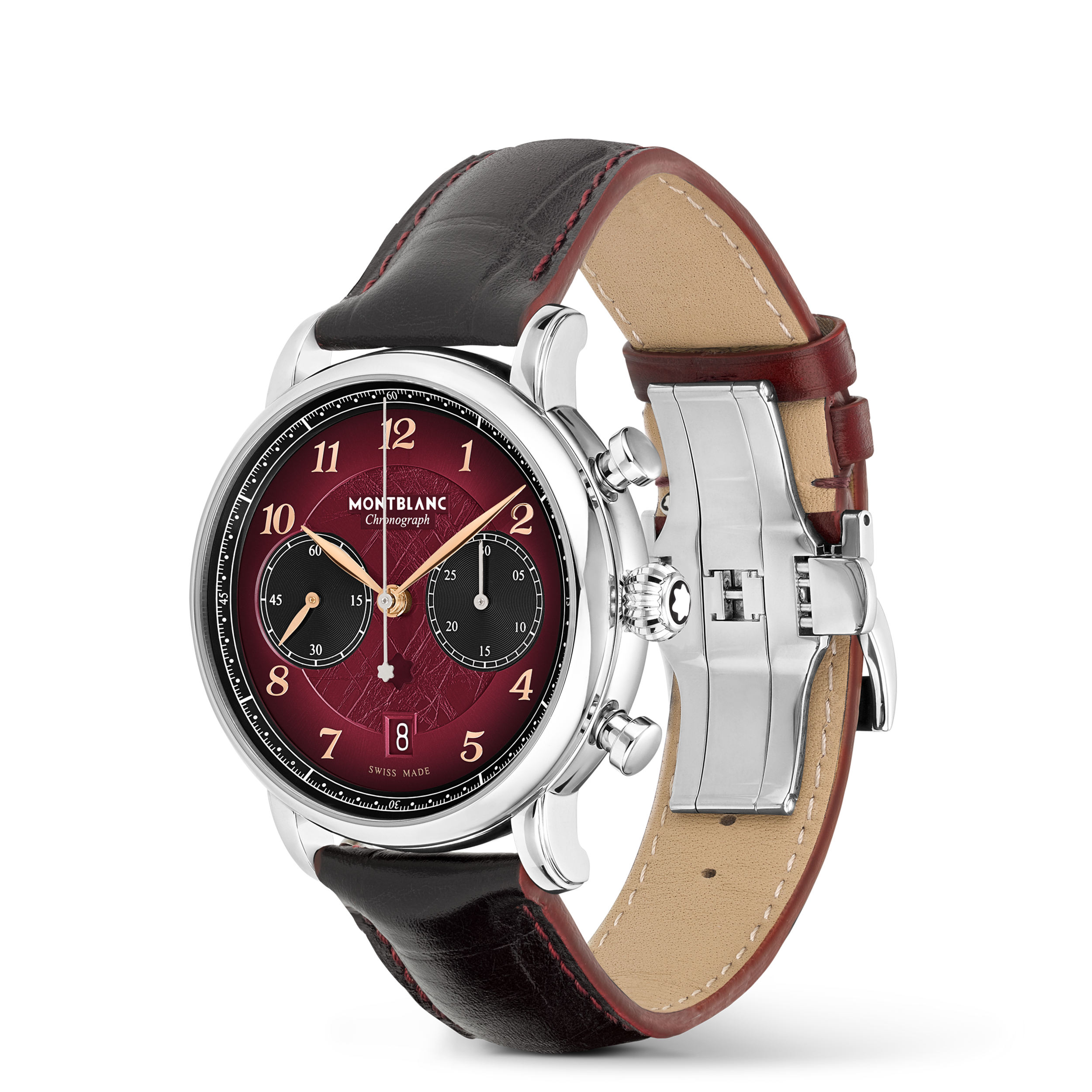 MONTRE STAR LEGACY CHRONO 42MM EDT LIMITEE 1786 COULEUR BORDEAUX CADRAN GLACIER