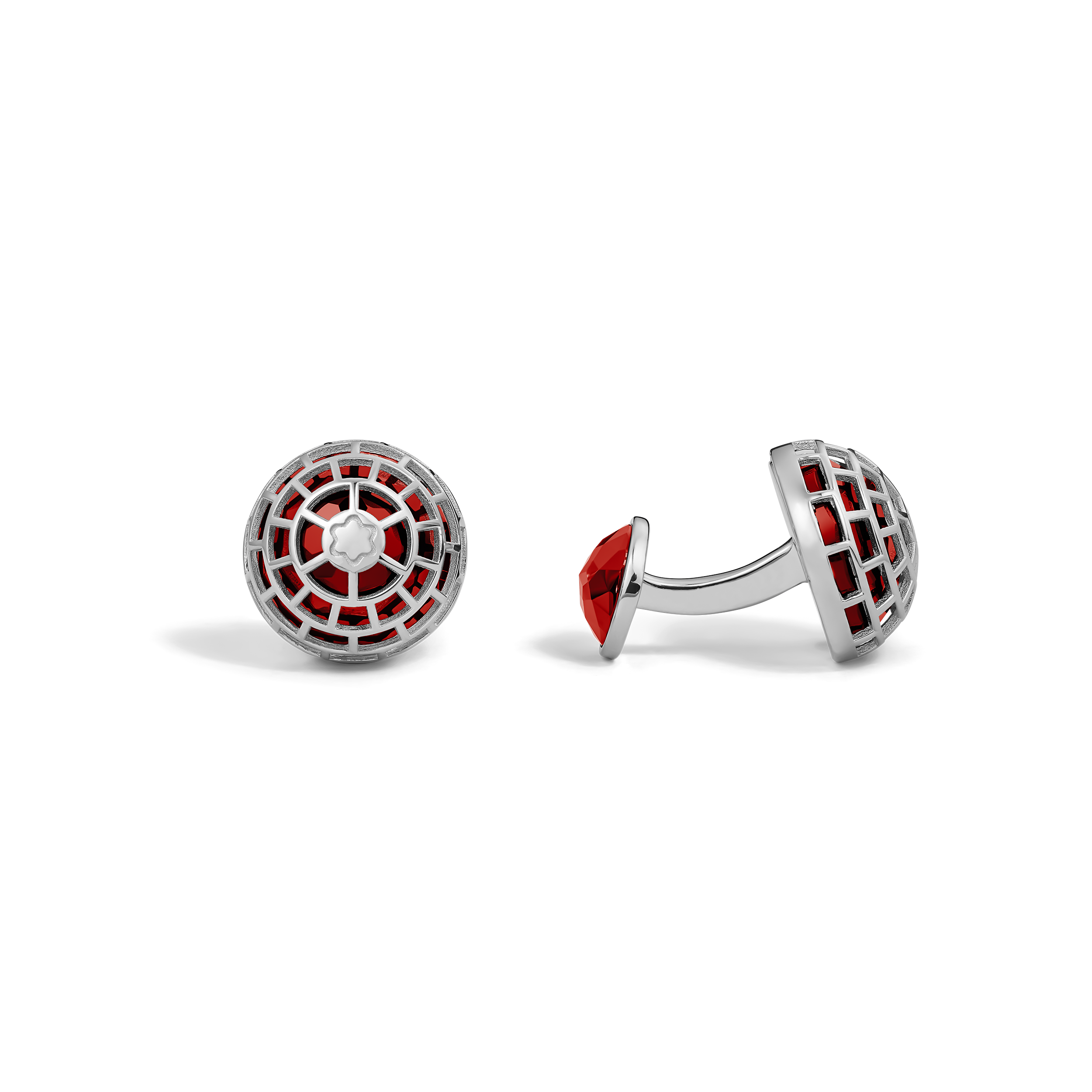 BOUTONS DE MANCHETTE IGLOO /JASPER  ARGENT