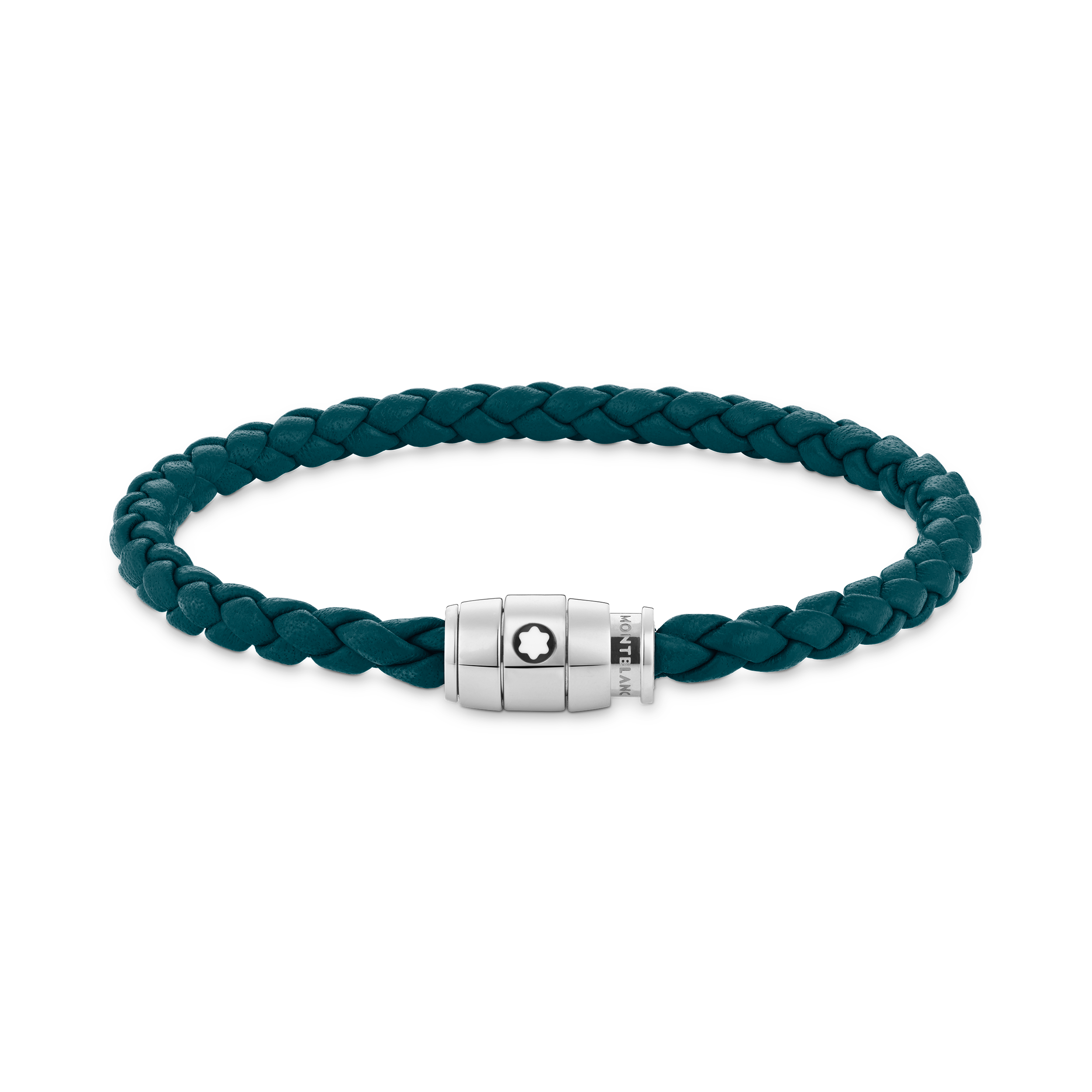 BRACELET CUIR 3 ANNEAUX COULEUR CYPR BLEU TAILLE 63