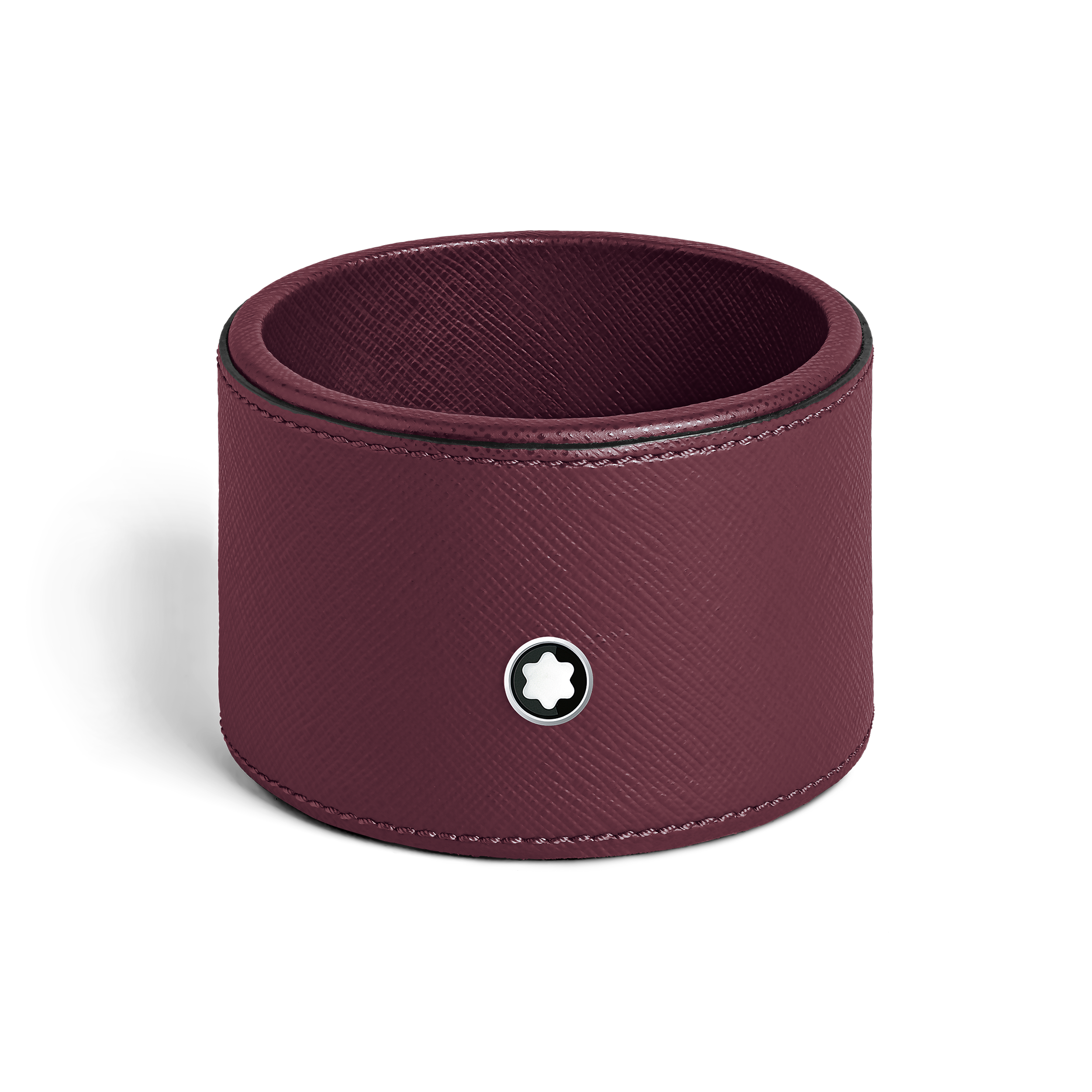 PLATEAU BUREAU MOYEN CUIR CASSIS