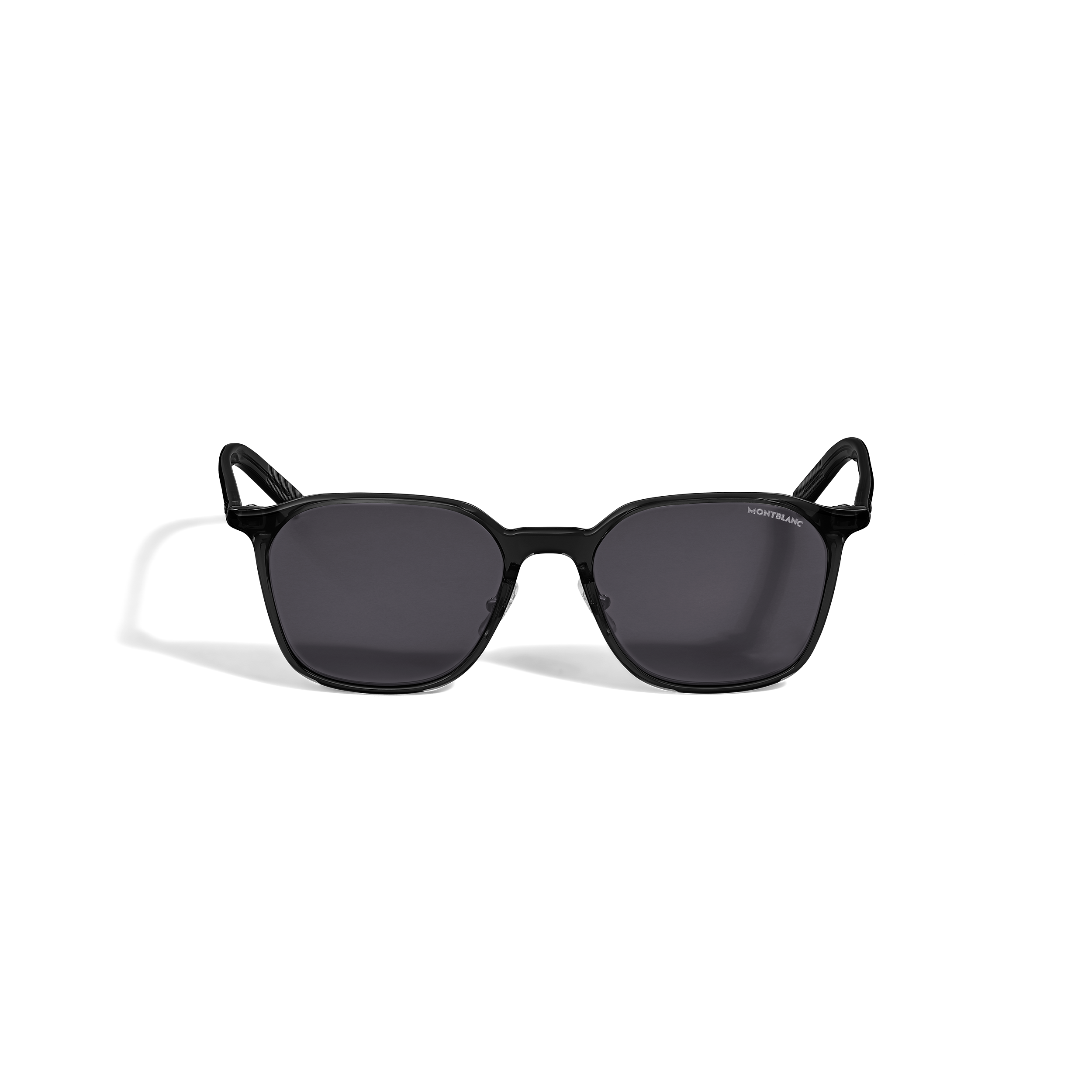 LUNETTE DE SOLEIL MONTURE ACETATE NOIR ET LES VERRES OVALES GRIS