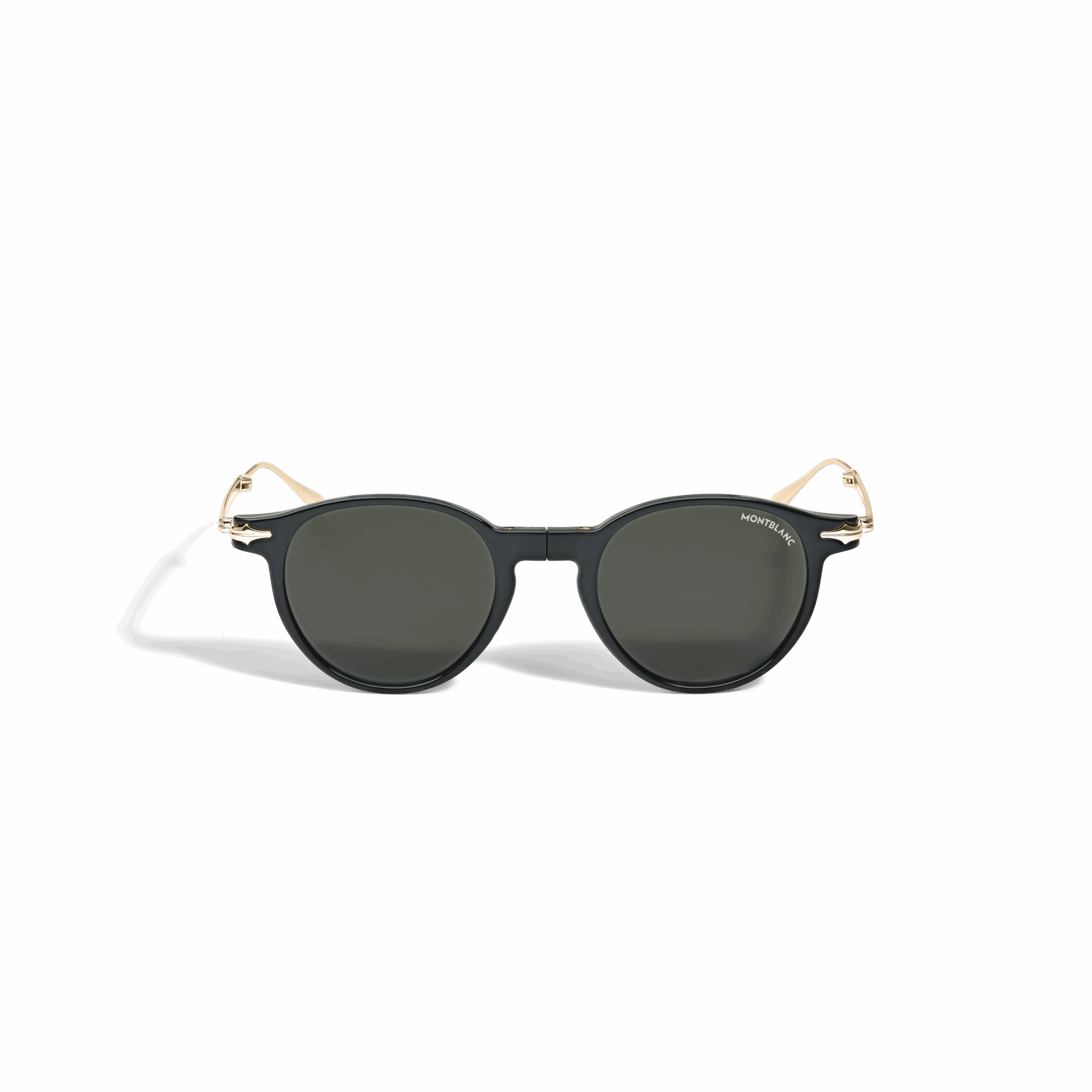 LUNETTES OVALES NOIRES VERRES GRIS