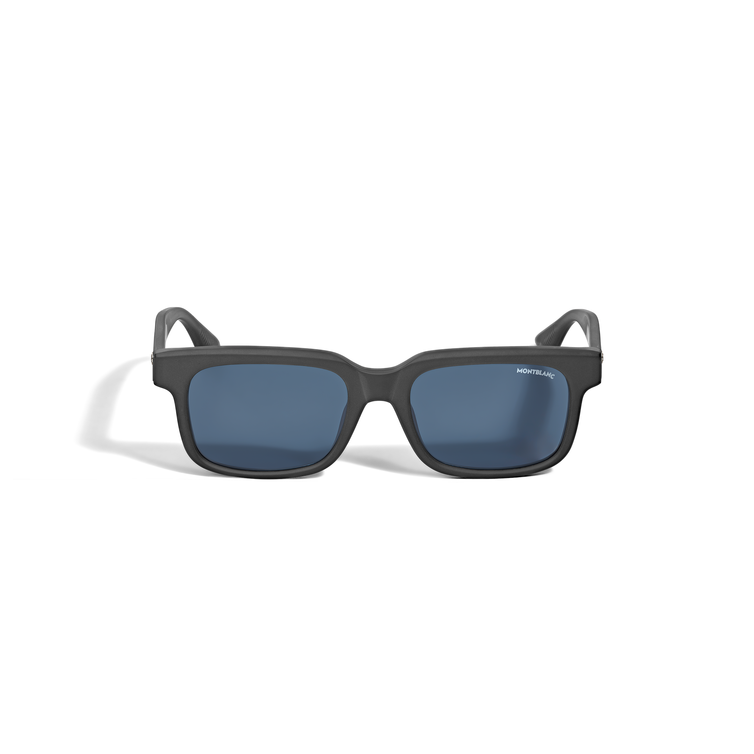 LUNETTES RECTANGULAIRES NOIRES  VERRES BLEUS
