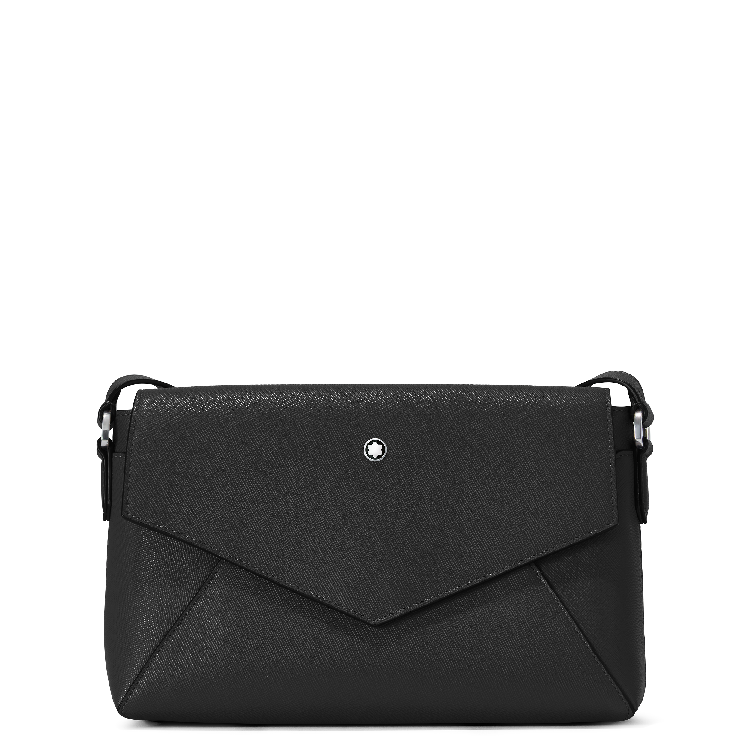 SACOCHE A BANDOULIERE SARTORIAL PETIT MODELE DOUBLE COMPARTIMENT CUIR NOIR