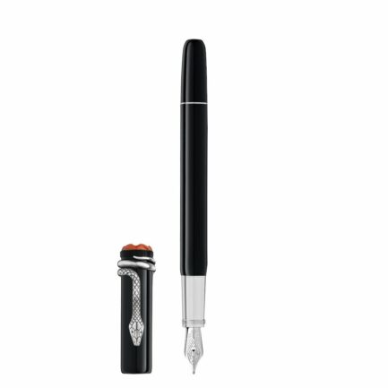 STYLO PLUME M OR 14K MEISTERSTUCK LE GRAND 146 RESINE PRECIEUSE NOIR ET DORE