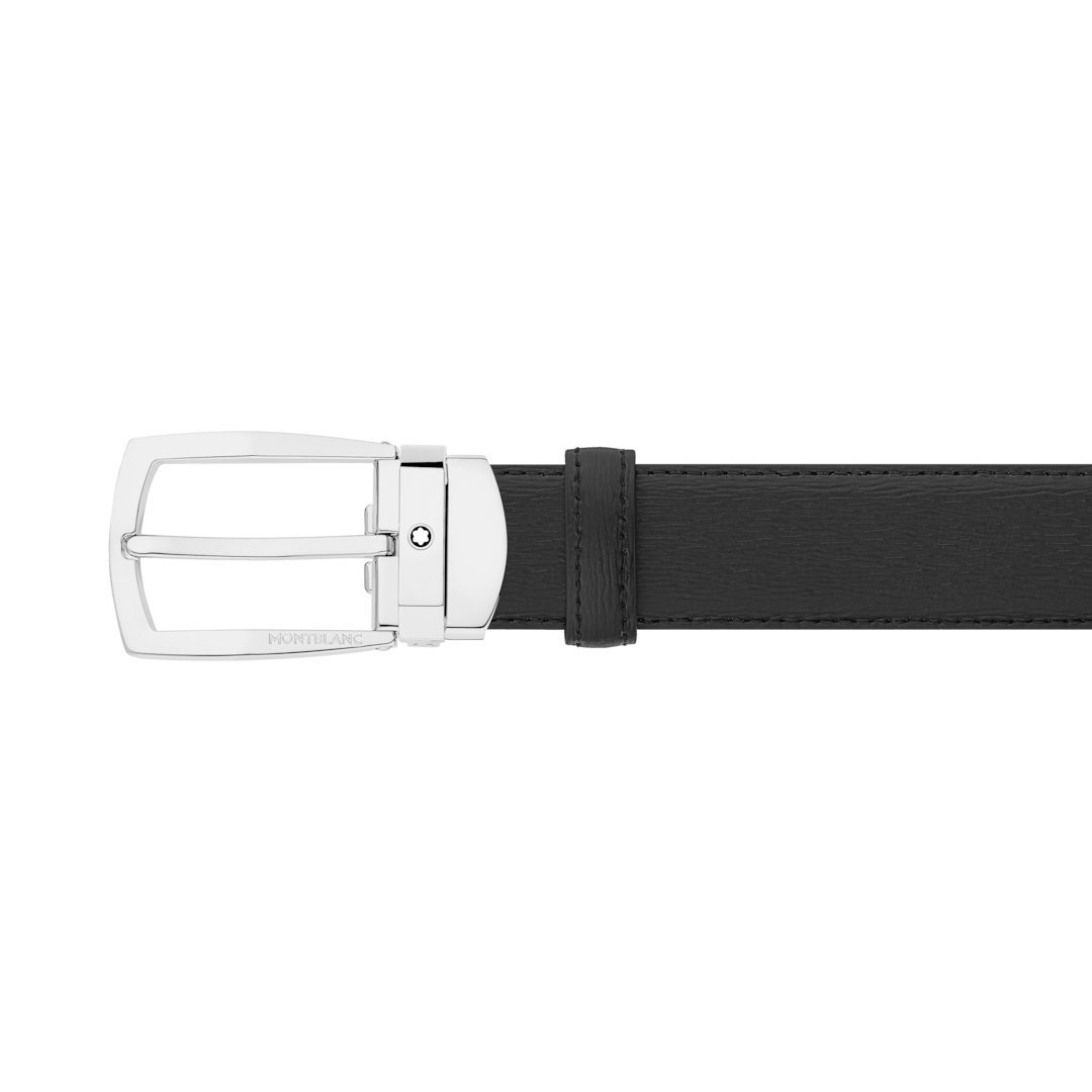 Ceinture de 30 mm en cuir noir – réf. MB116706 Ceinture de 30 mm en cuir noir – réf. MB116706 - Montblanc