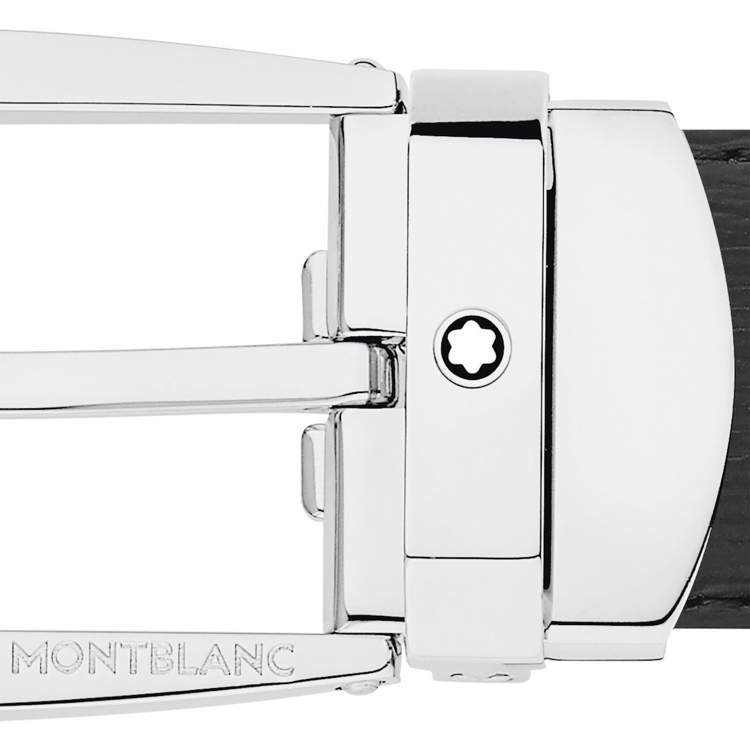 Ceinture de 30 mm en cuir noir – réf. MB116706 - vue 2 Ceinture de 30 mm en cuir noir – réf. MB116706 - Montblanc (vue 2)