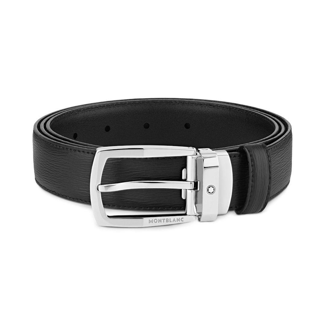 Ceinture de 30 mm en cuir noir – réf. MB116706 - vue 5 Ceinture de 30 mm en cuir noir – réf. MB116706 - Montblanc (vue 5)