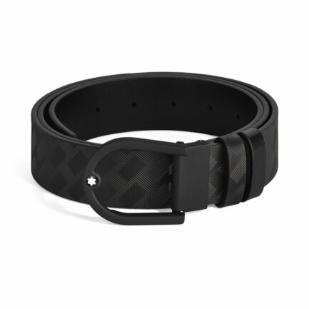 Boucle ardillon fer à cheval avec finition PVD noire caoutchoutée – réf. MB220996 - Montblanc