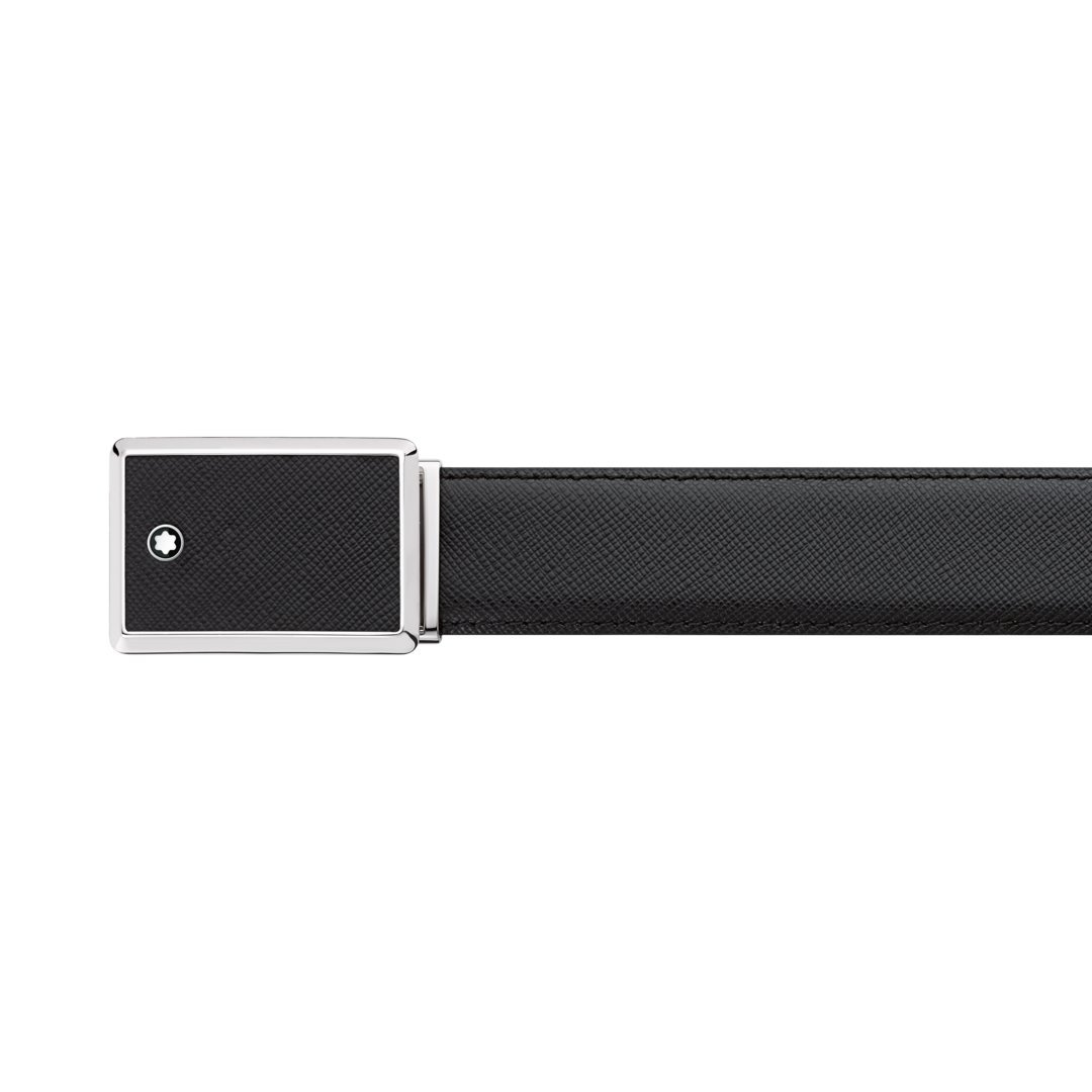 Ceinture de 30 mm en cuir noir – réf. MB114421 Ceinture de 30 mm en cuir noir – réf. MB114421 - Montblanc